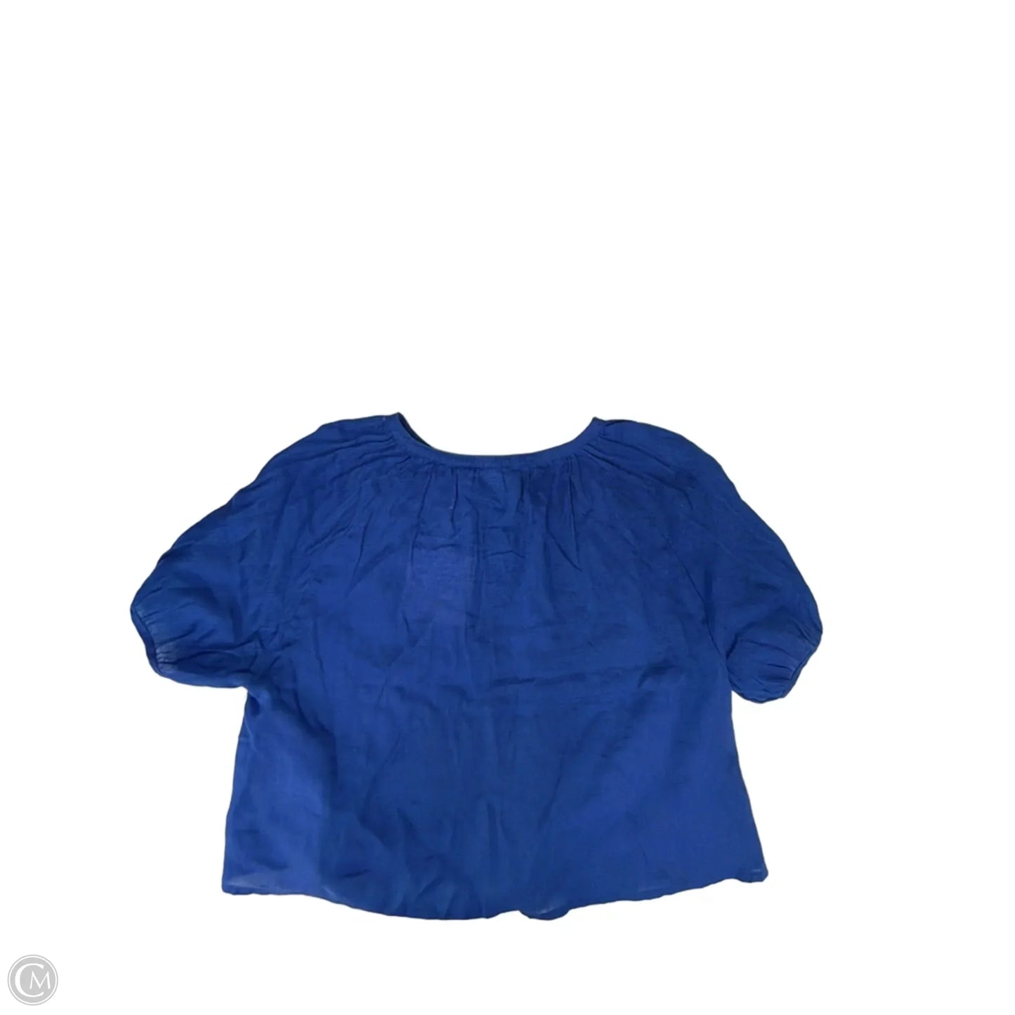 Top Short Sleeve By Cynthia Rowley In Blue, Size: L
