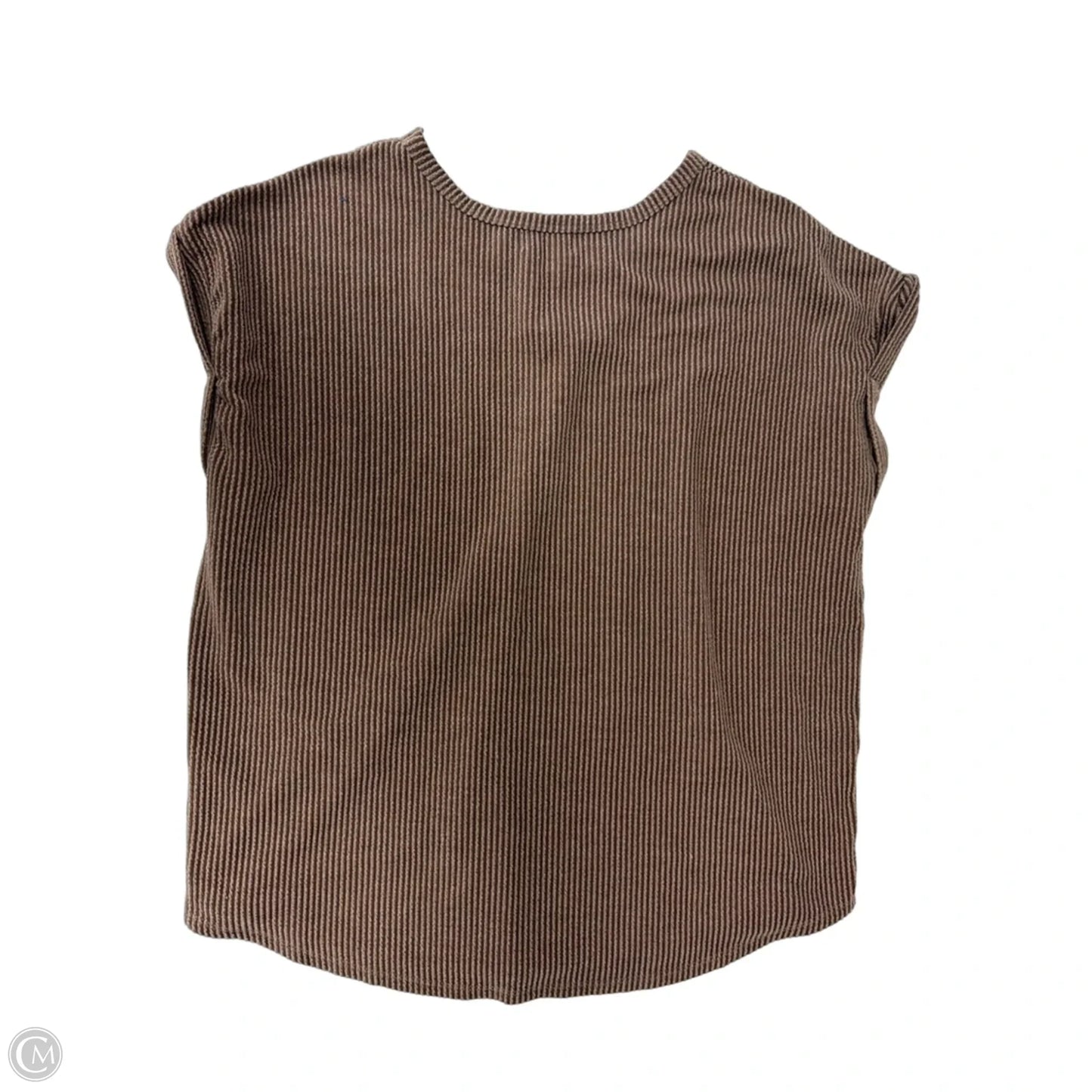 Top Short Sleeve By Maurices In Brown, Size: Xl