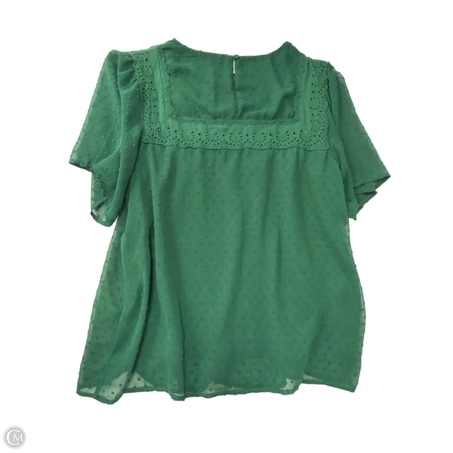 Top Short Sleeve By Clothes Mentor In Green, Size: M