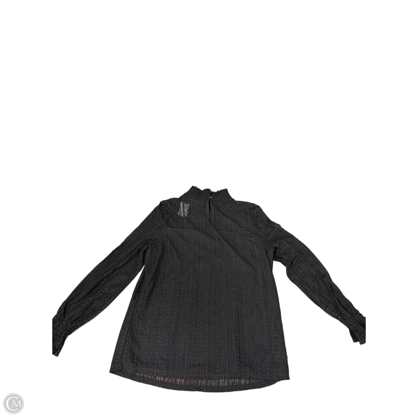 Top Long Sleeve By Adrianna Papell In Black, Size: M