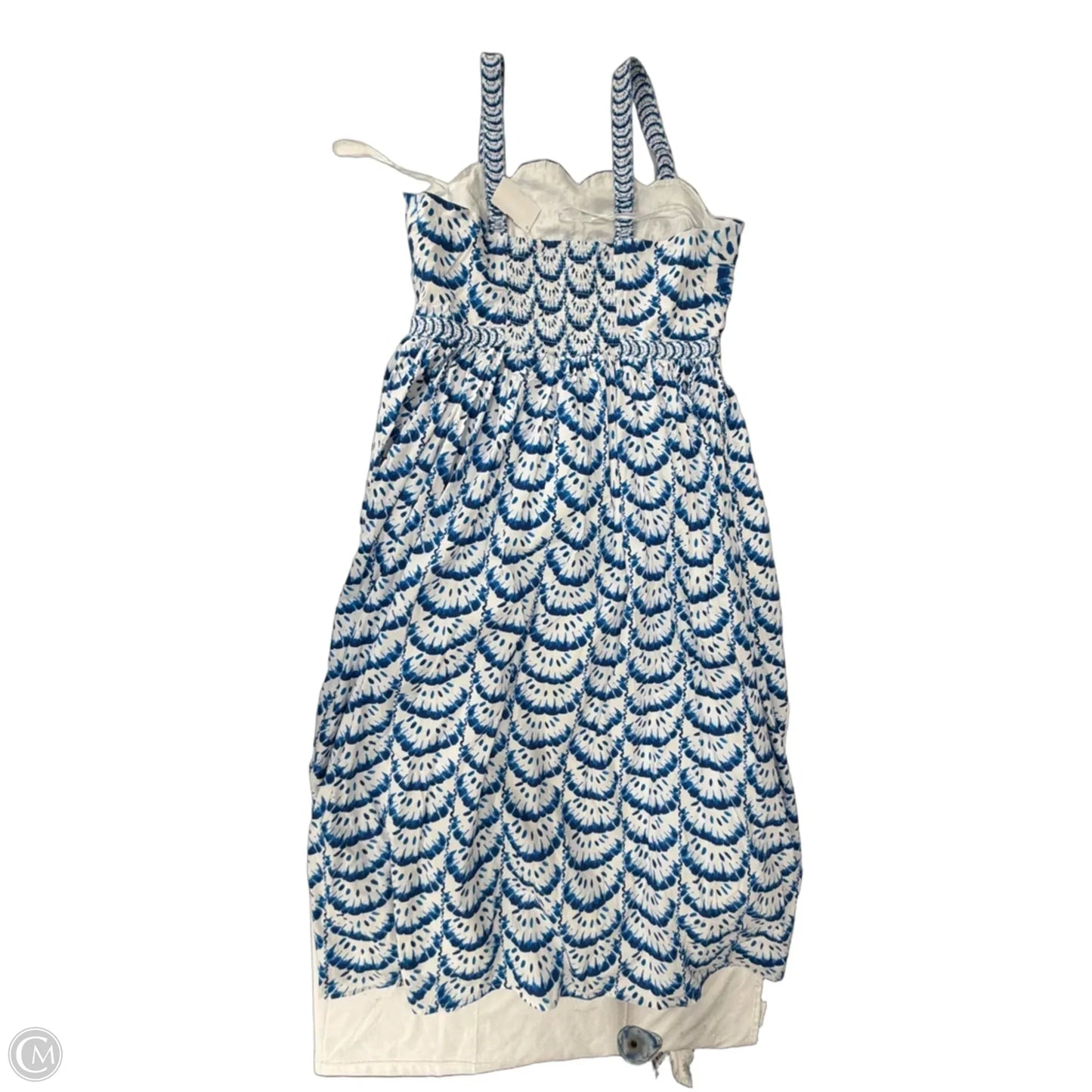 Dress Casual Midi By Crown And Ivy In Blue & White, Size: Xl