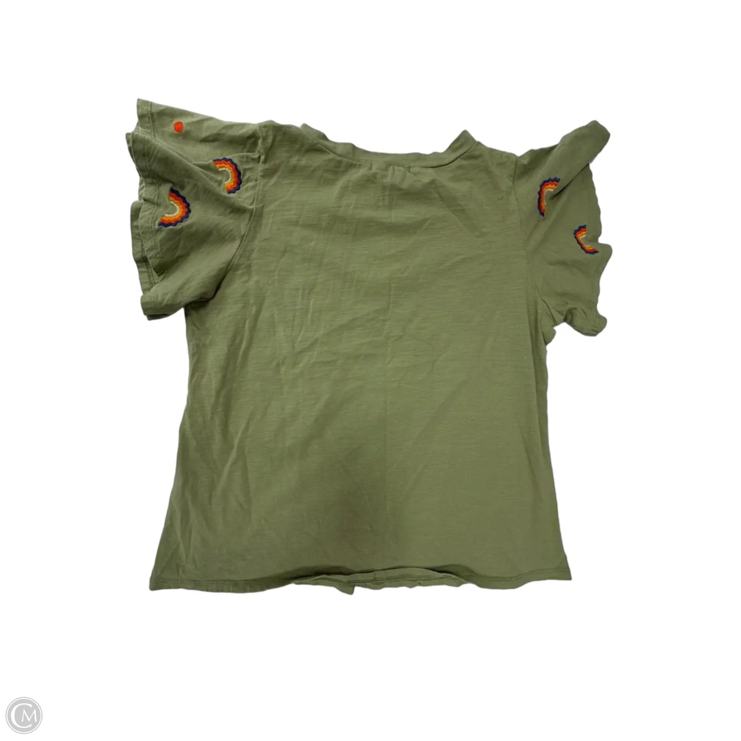 Top Short Sleeve By Thml In Green, Size: L
