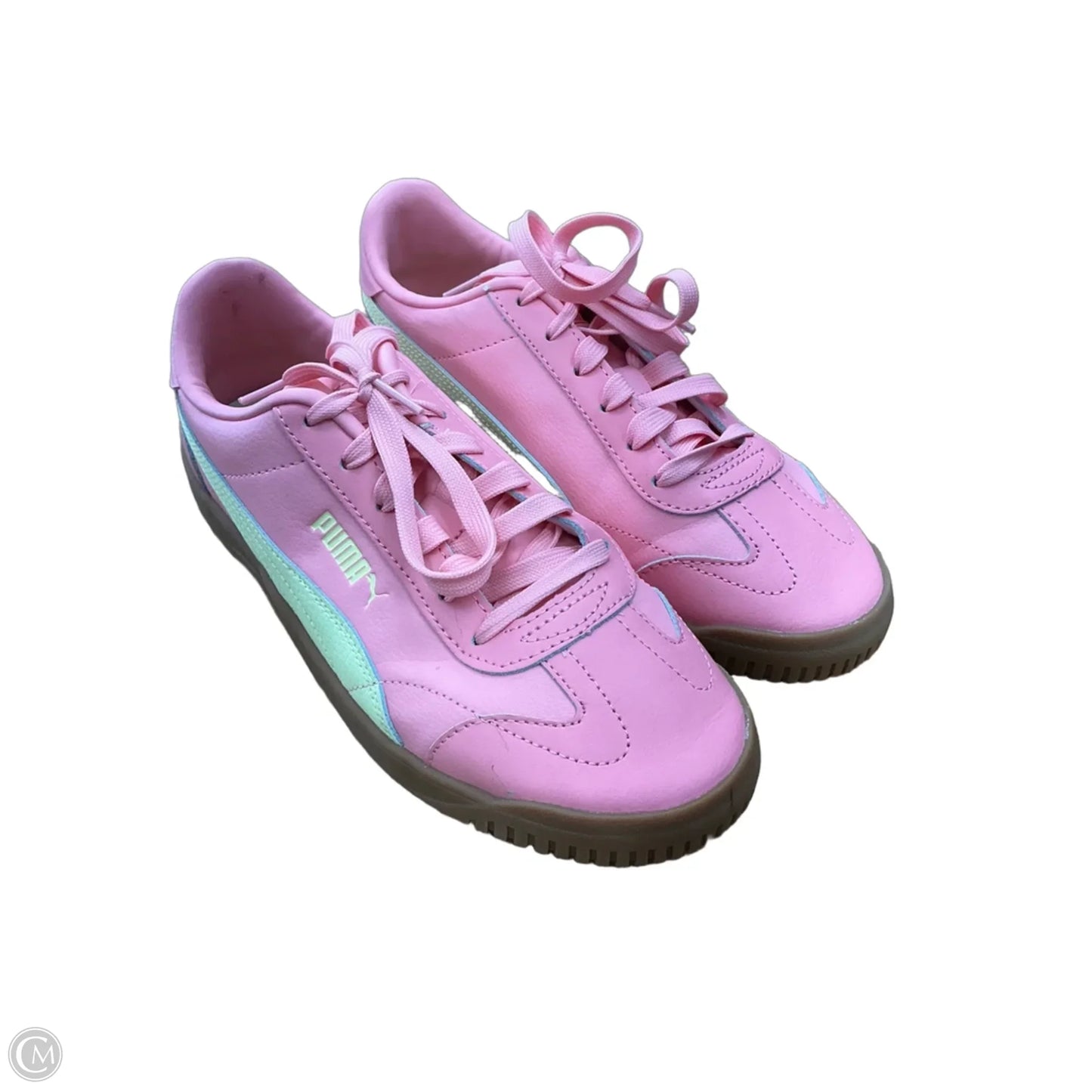Shoes Sneakers By Puma In Pink & Yellow, Size: 9.5