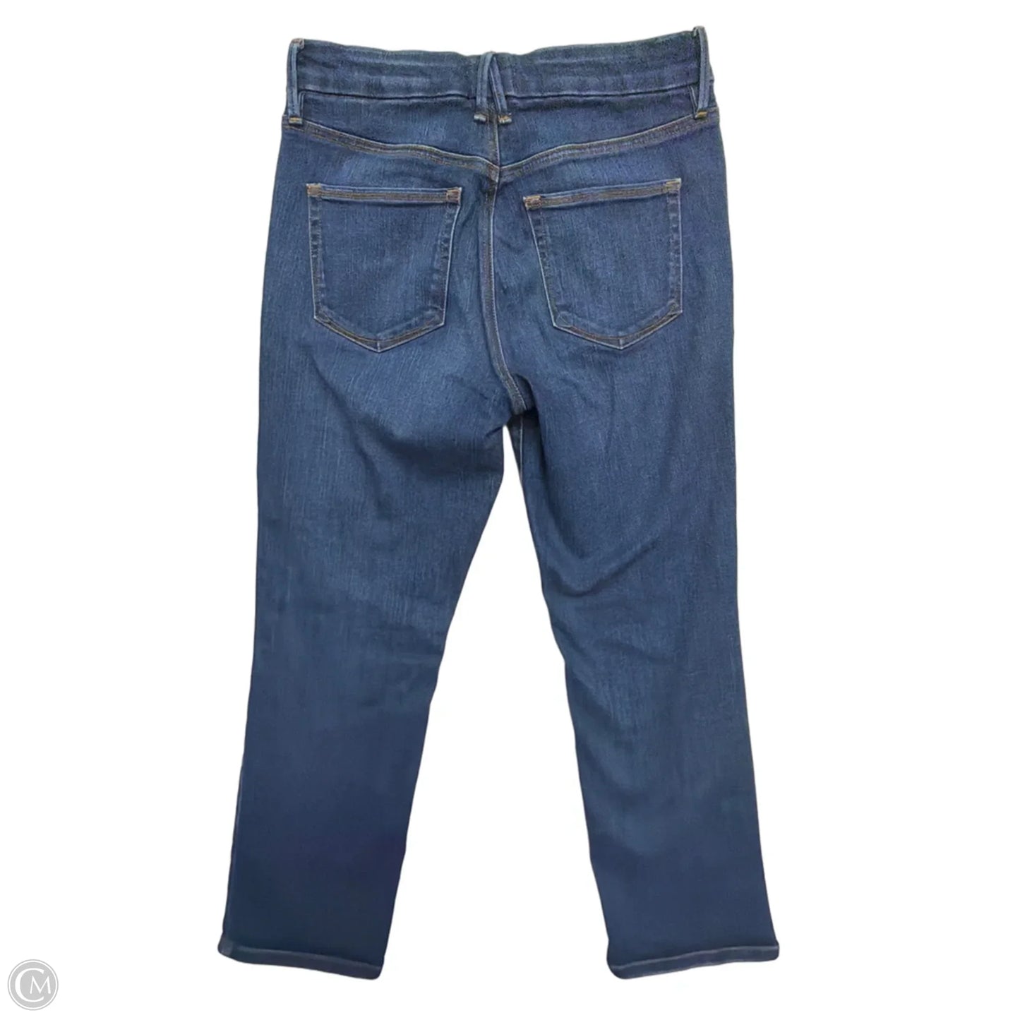 Jeans Straight By Good American In Blue Denim, Size: 8