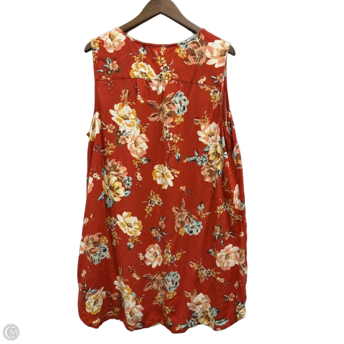 Dress Casual Midi By Beachlunchlounge In Floral Print, Size: 2x