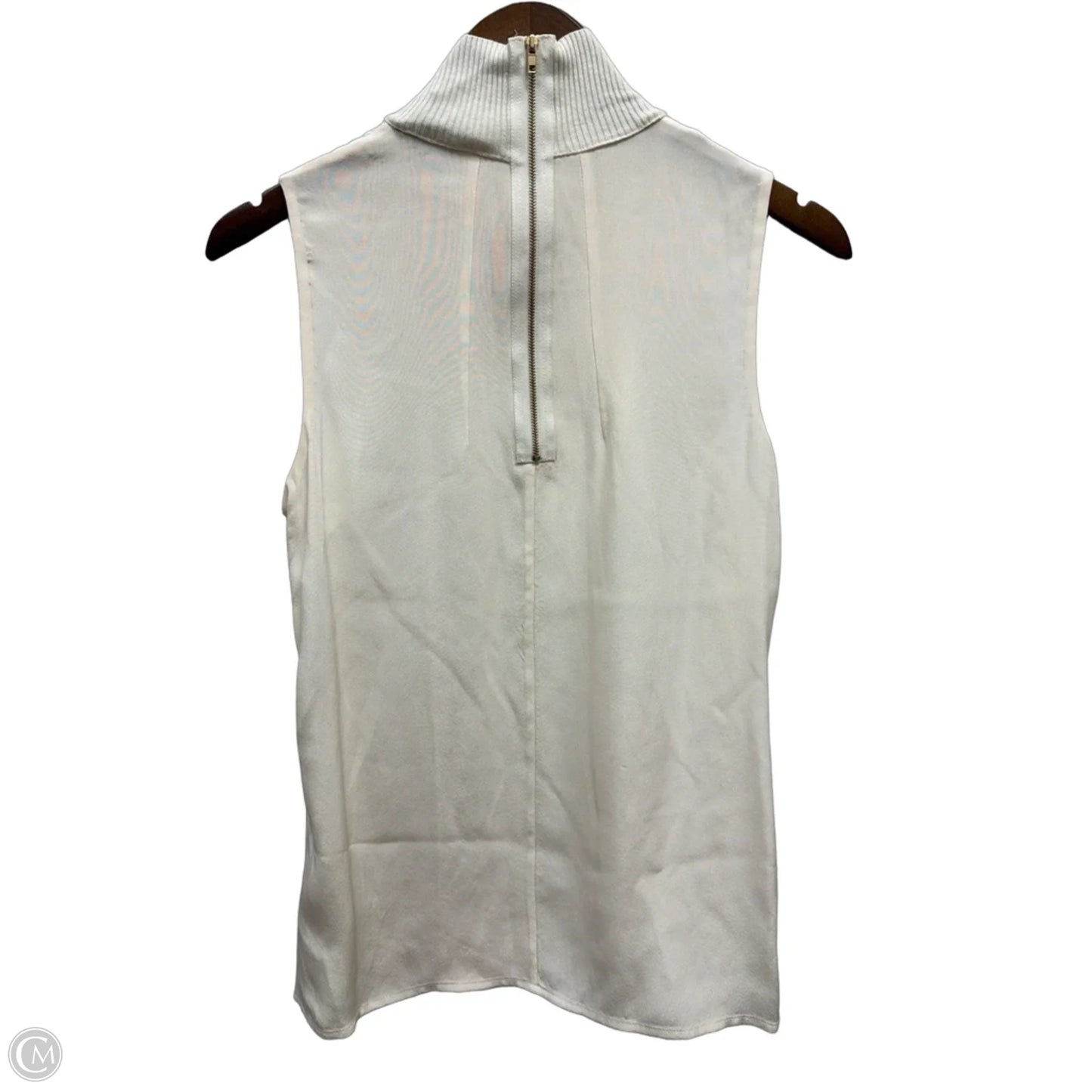 Top Sleeveless By Etcetra In Cream, Size: S
