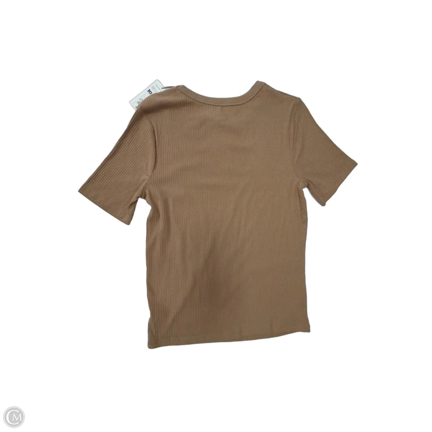 Top Short Sleeve By A New Day In Brown, Size: Xl