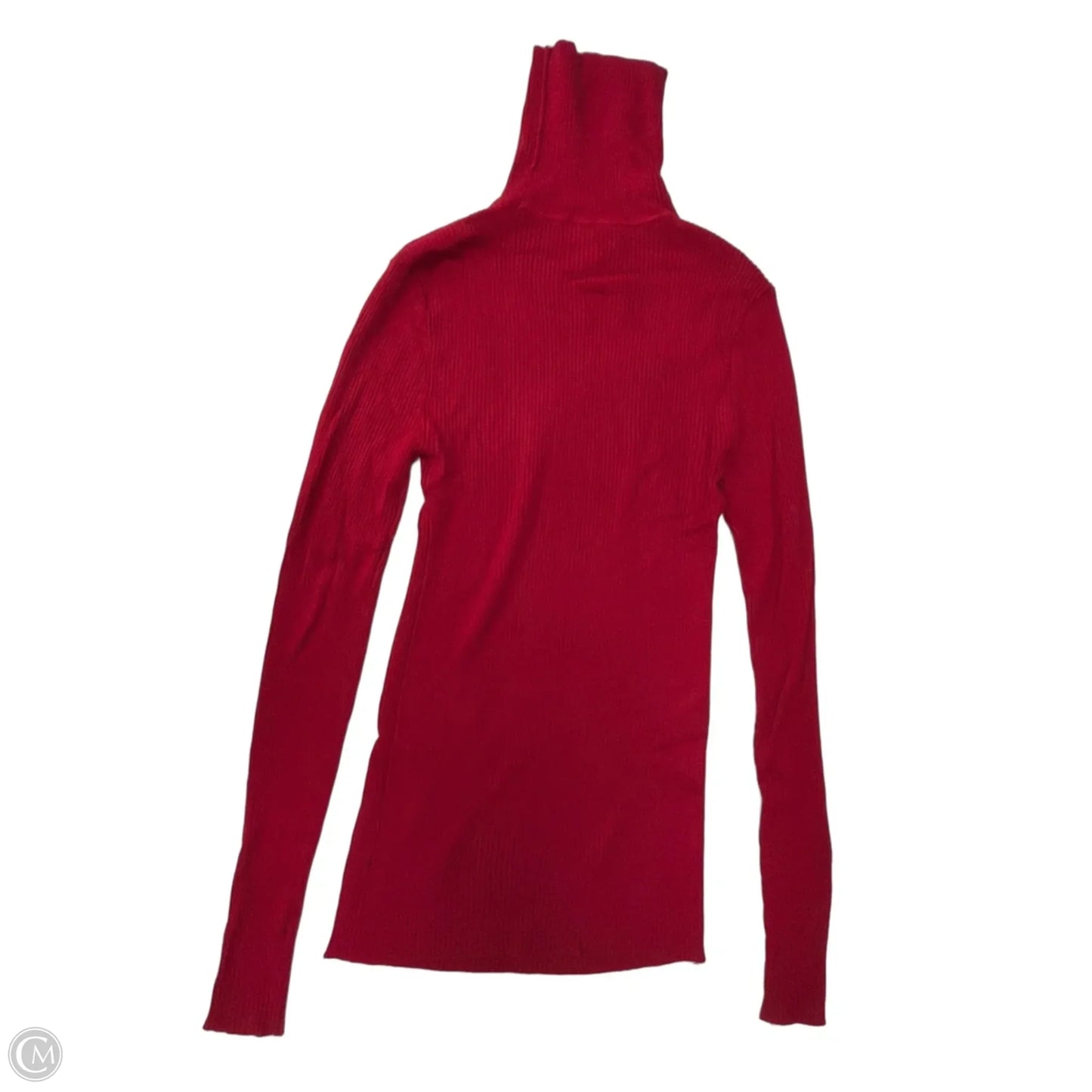 Top Long Sleeve By Express In Red, Size: Xs
