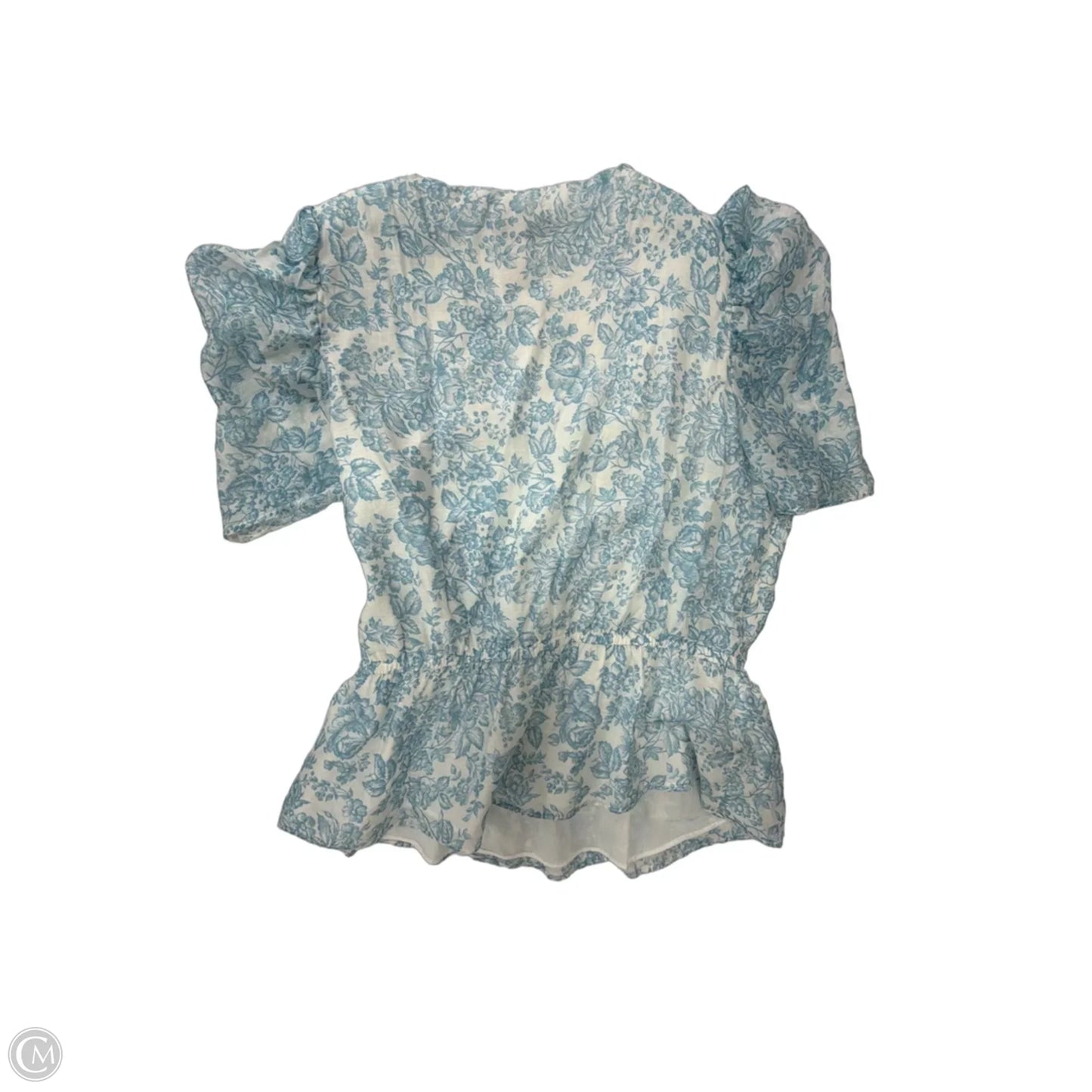 Top Short Sleeve By 1.state In Floral Print, Size: L