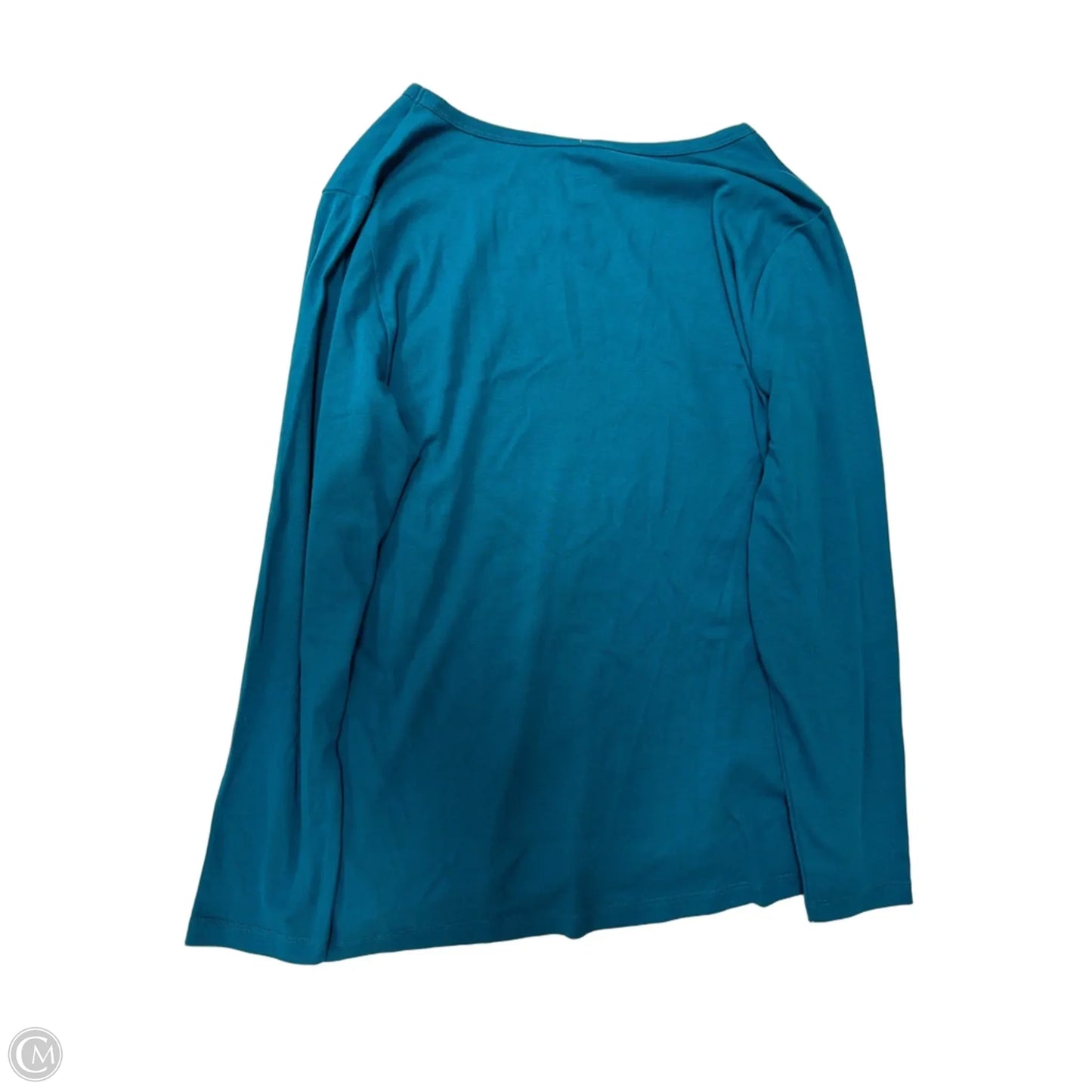 Top Long Sleeve Basic By St Johns Bay In Blue, Size: 1x