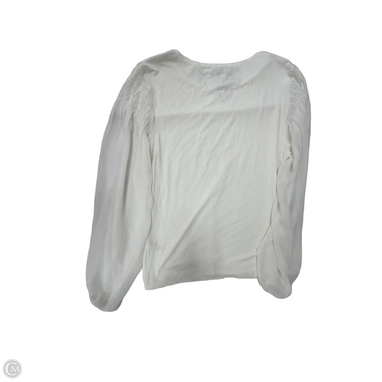 Top Long Sleeve By Tahari In White, Size: M