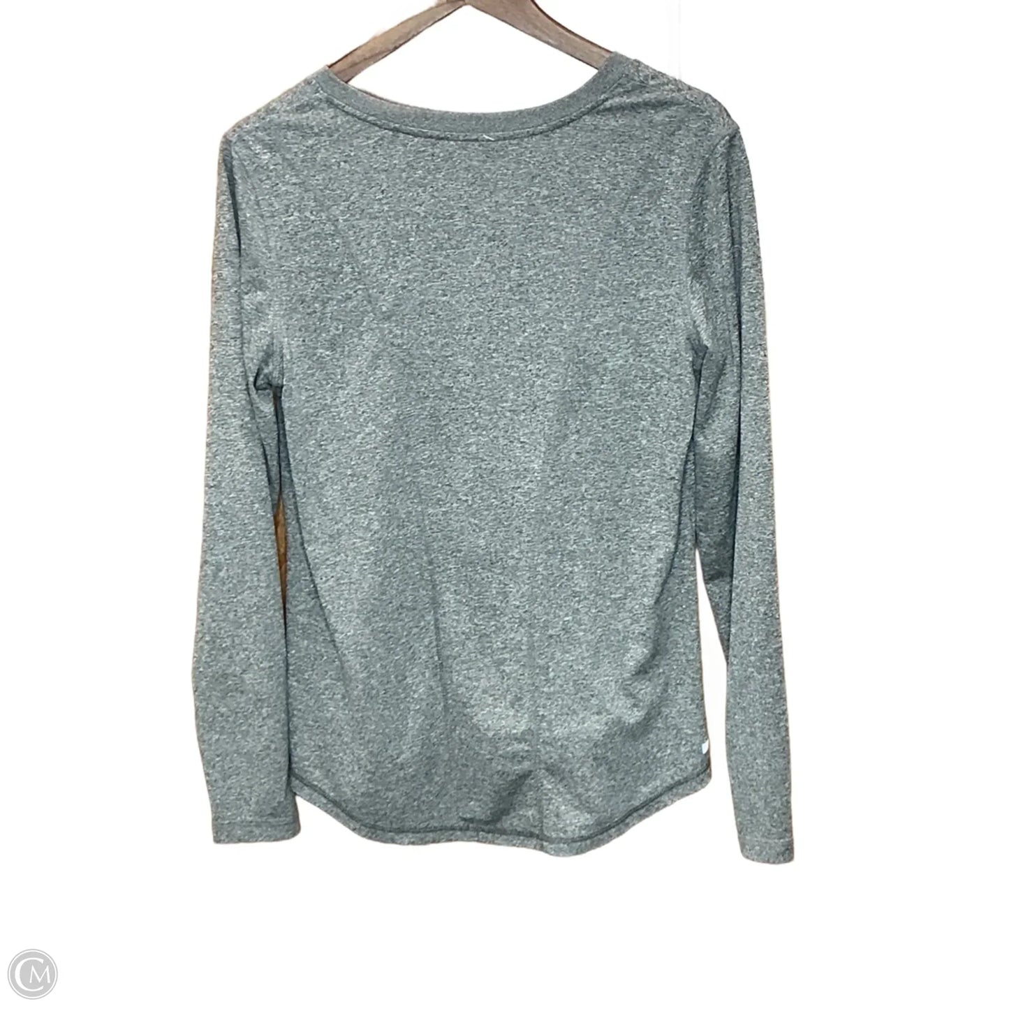 Athletic Top Long Sleeve Crewneck By Danskin In Grey, Size: L