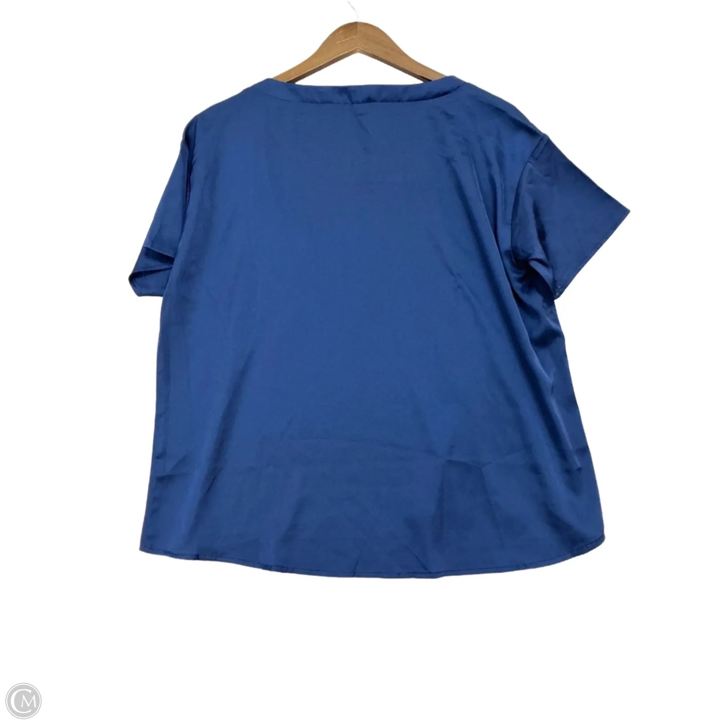 Top Short Sleeve By Ekouaer In Blue, Size: S