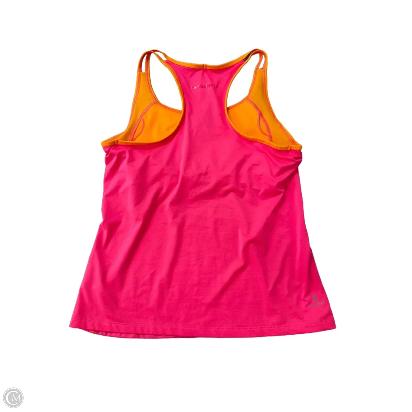 Athletic Tank Top By New Balance In Orange & Pink, Size: L