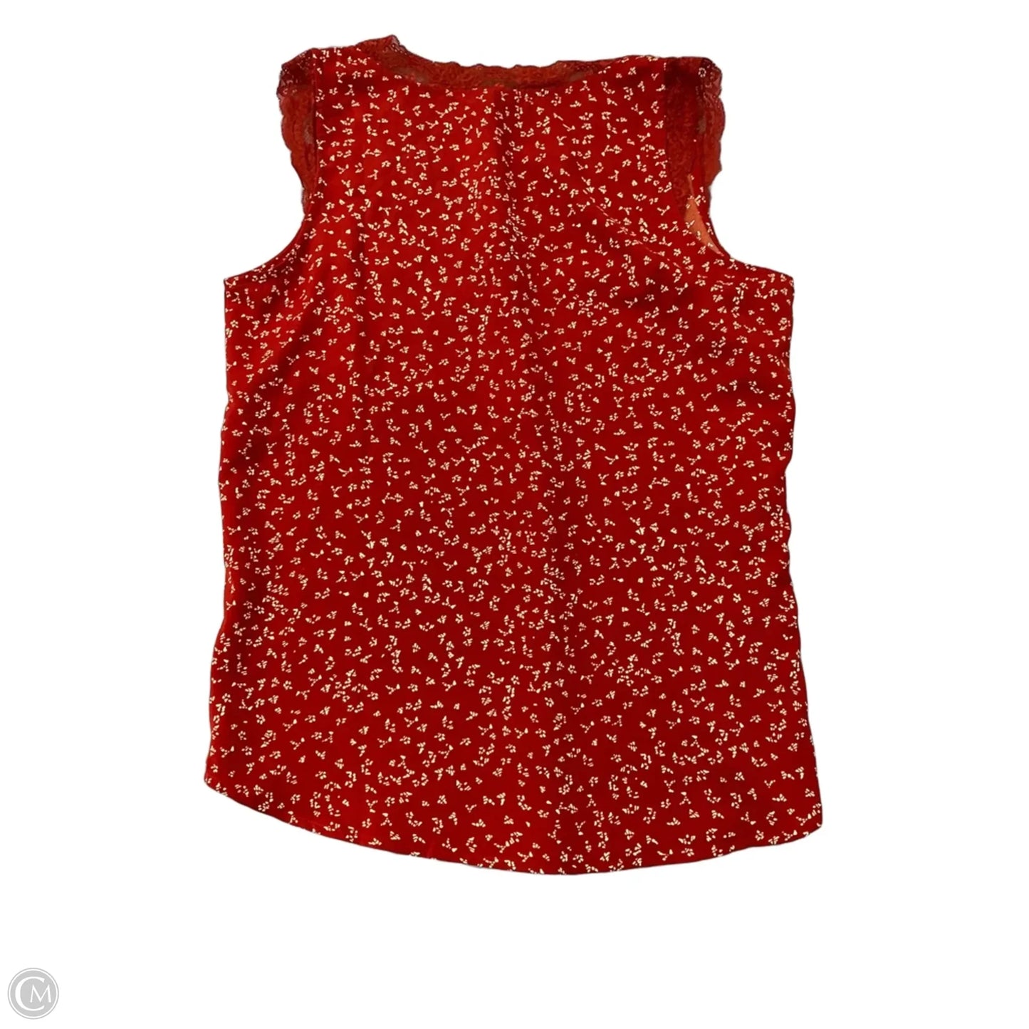 Top Sleeveless By Clothes Mentor In Orange, Size: M