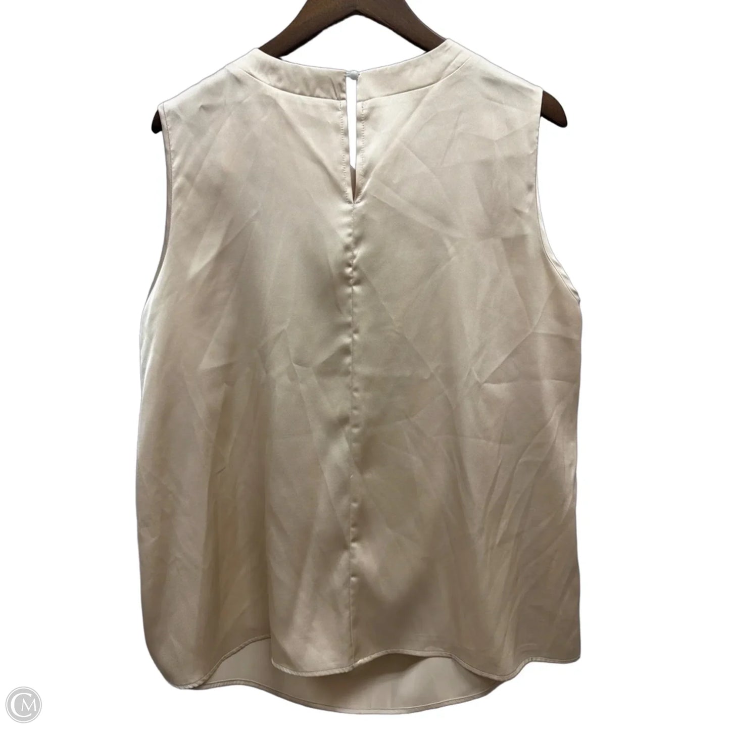 Top Sleeveless By Shein In Tan, Size: 4x
