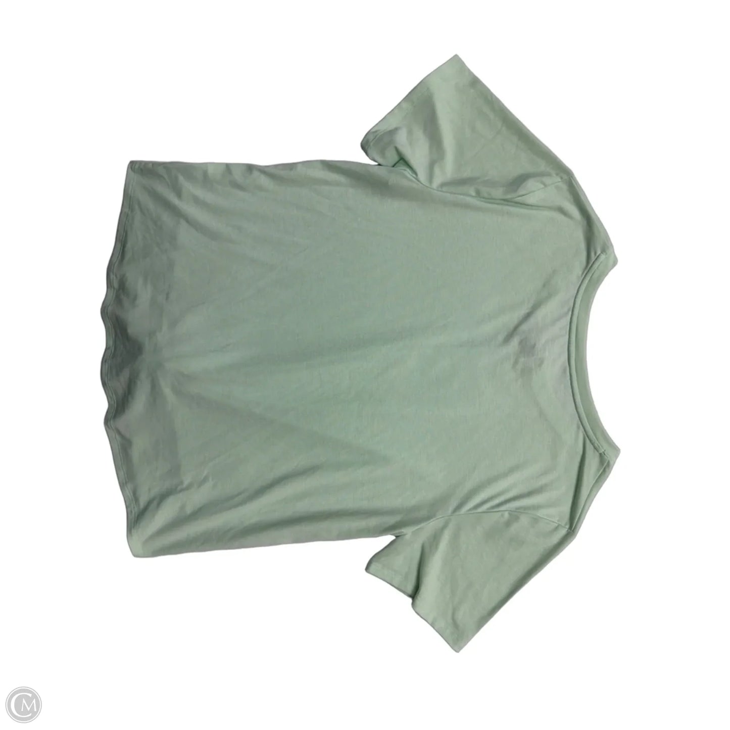 Athletic Top Short Sleeve By Tek Gear In Green, Size: L