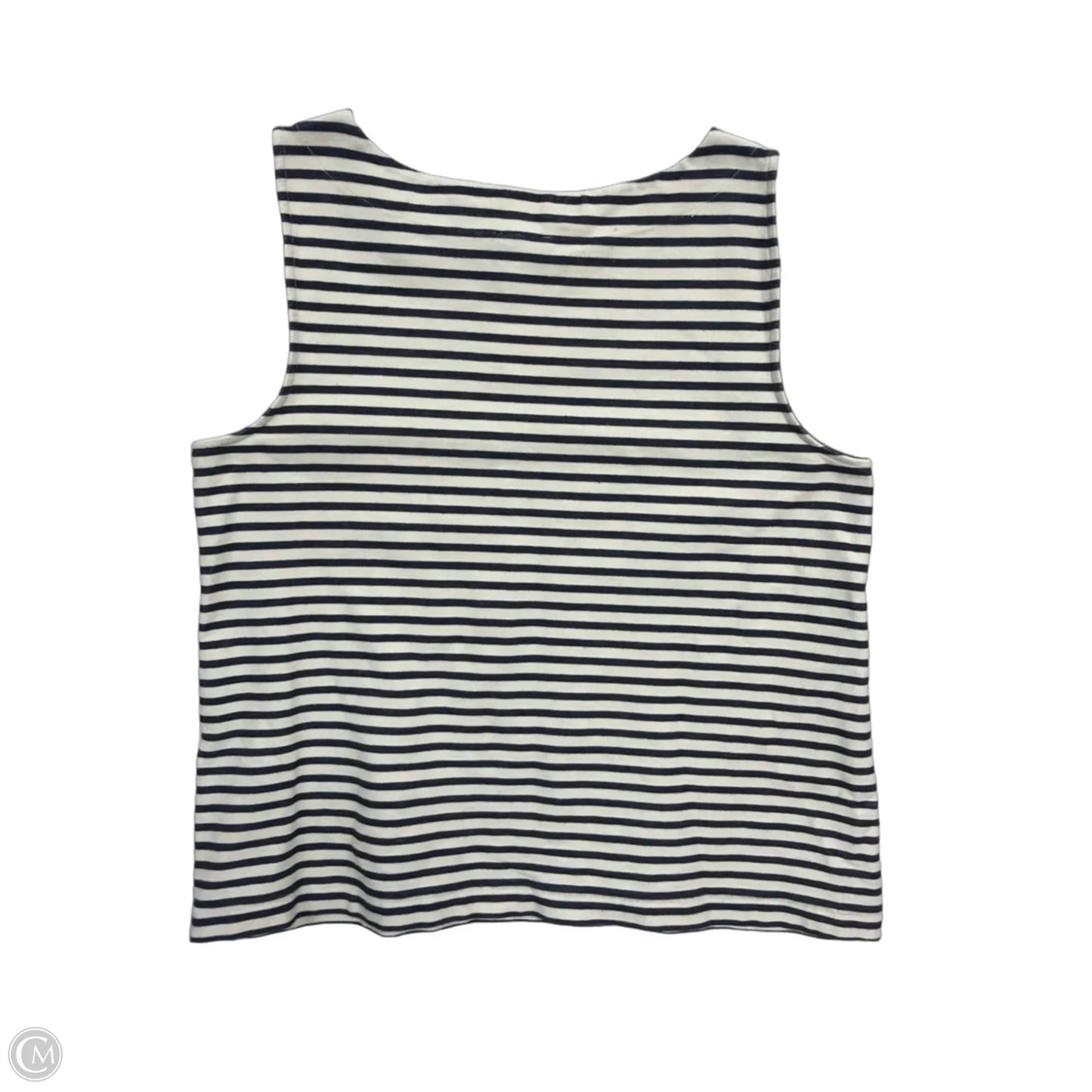 Top Sleeveless By Ann Taylor In Striped Pattern, Size: Lp