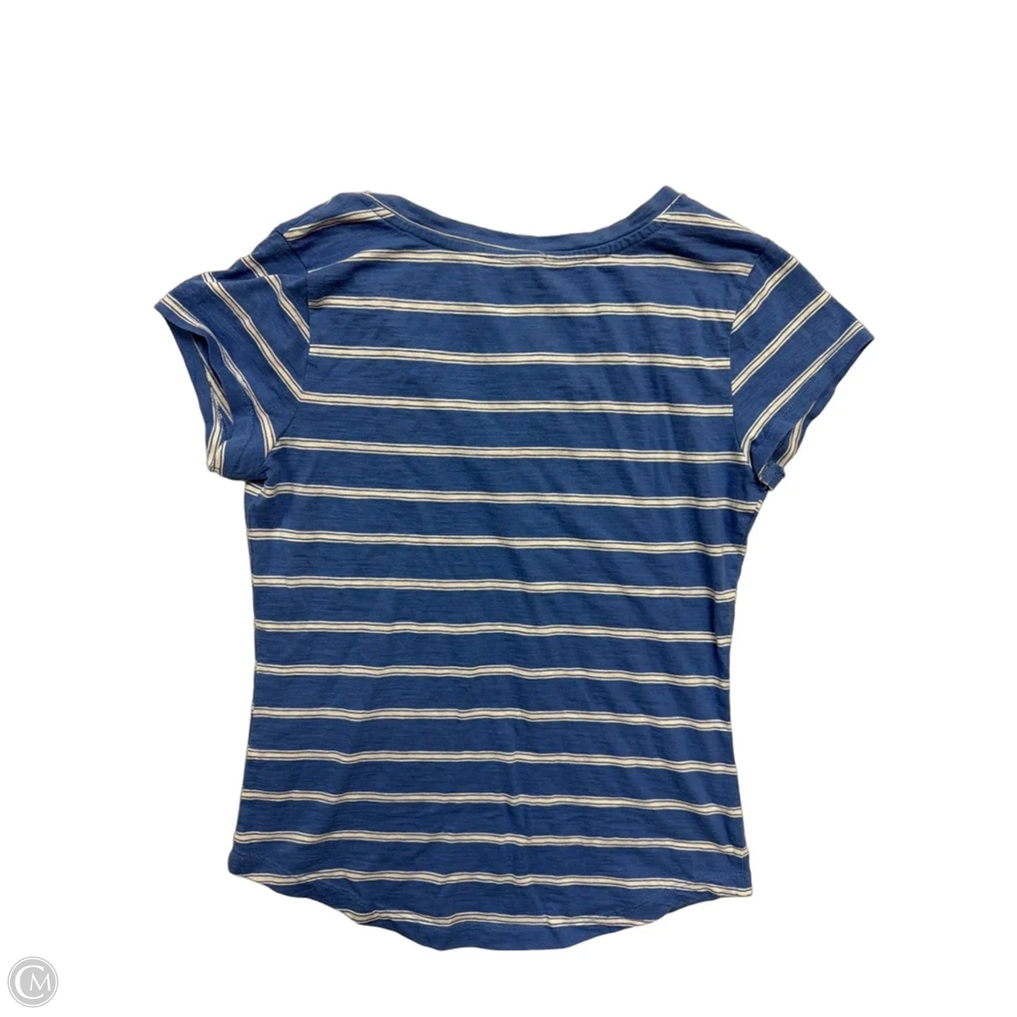 Top Short Sleeve By Sonoma In Striped Pattern, Size: M