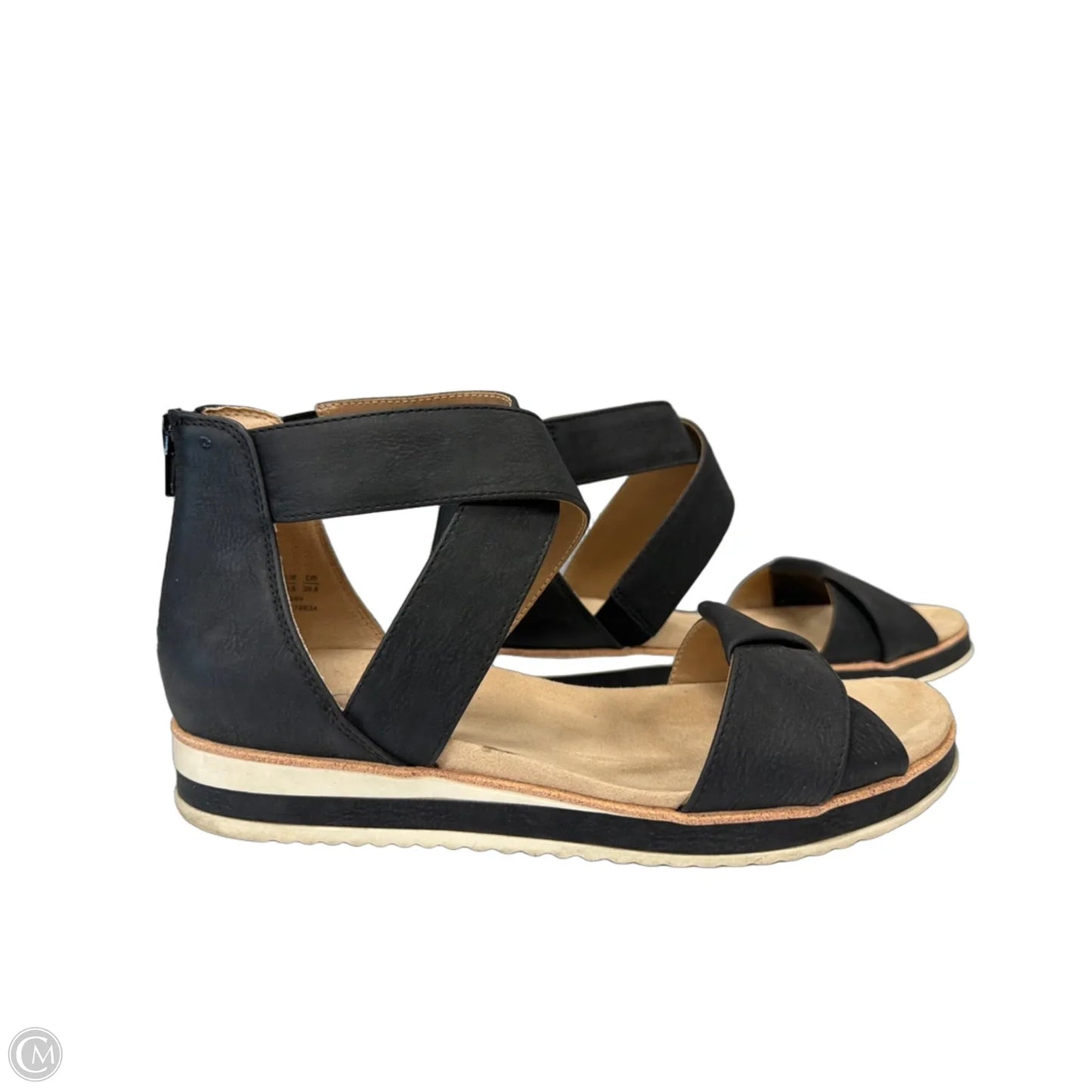 Sandals Flats By Life Stride In Black, Size: 9.5