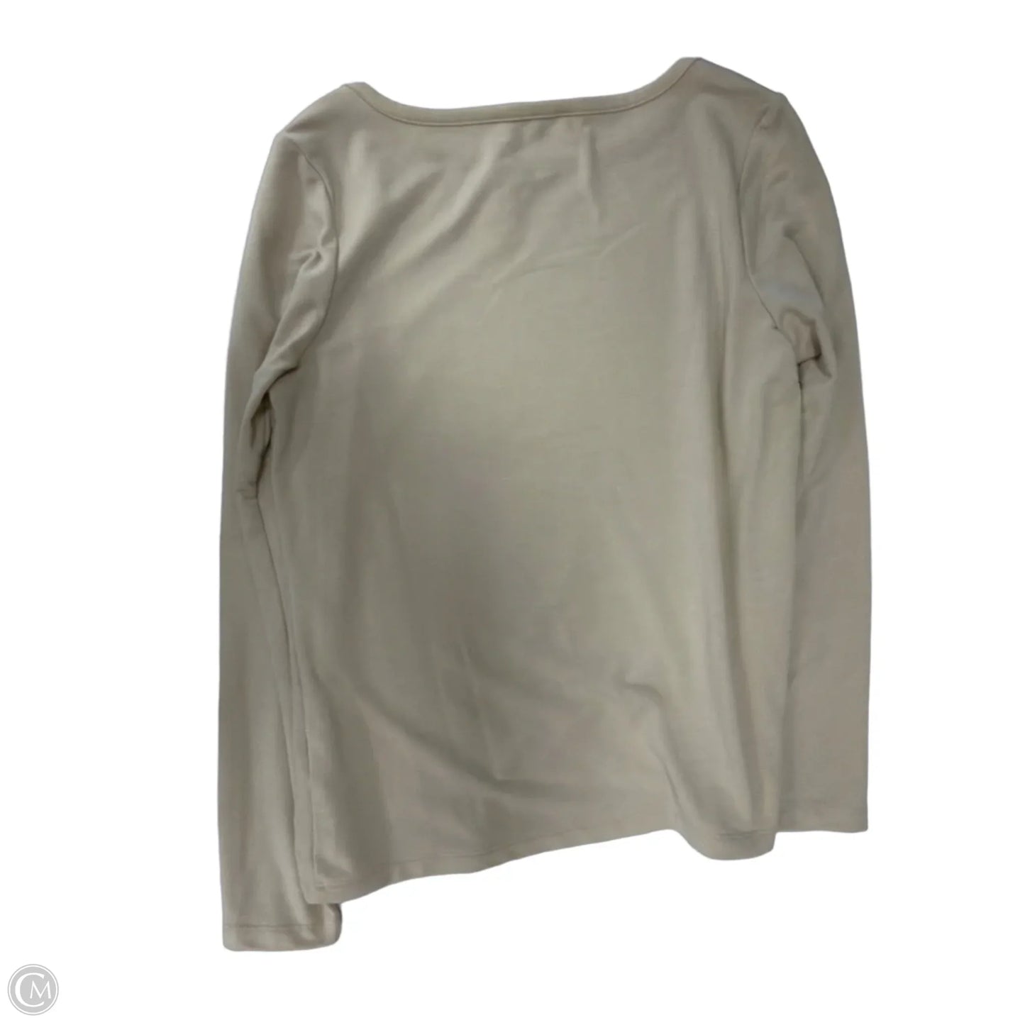 Top Long Sleeve By Banana Republic In Tan, Size: M