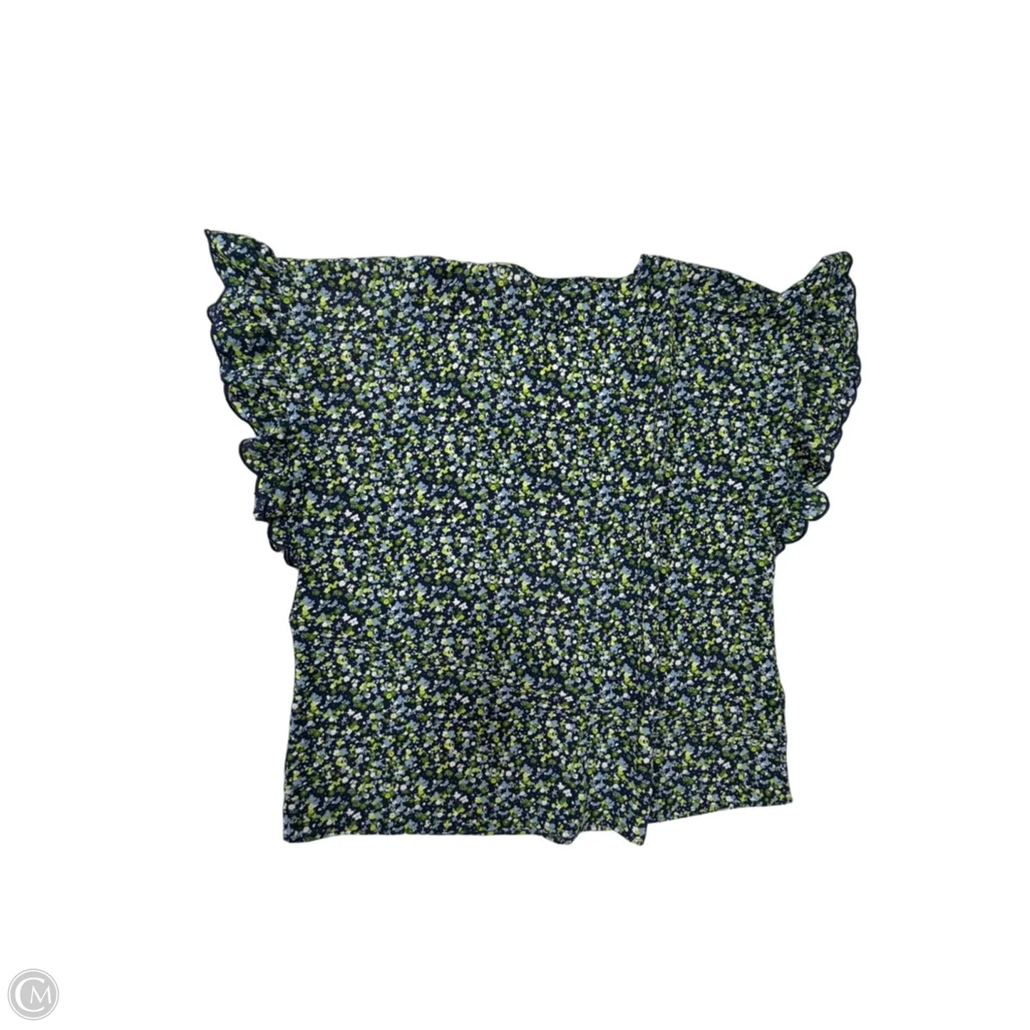 Top Short Sleeve By Michael By Michael Kors In Floral Print, Size: Xl