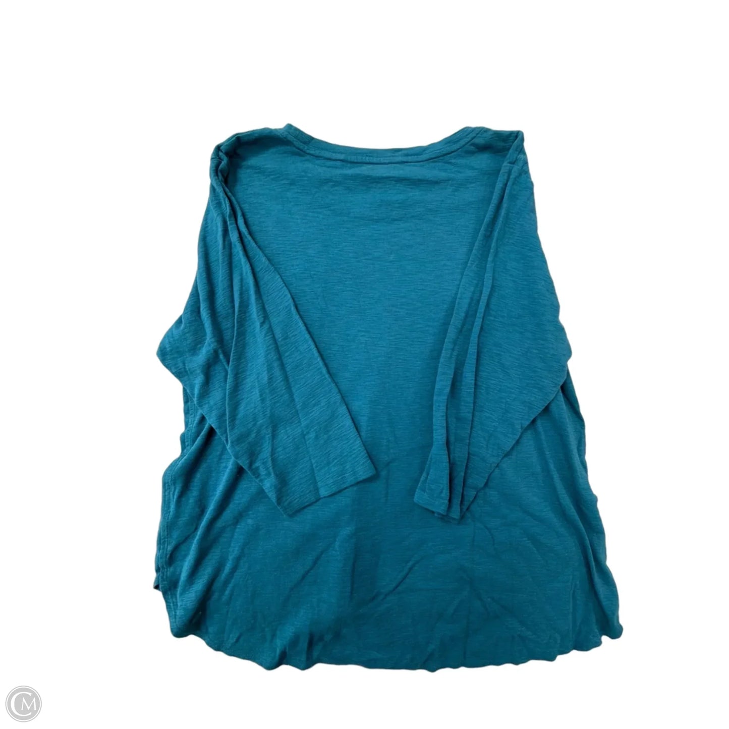 Top Long Sleeve By Kirkland In Blue, Size: 1x