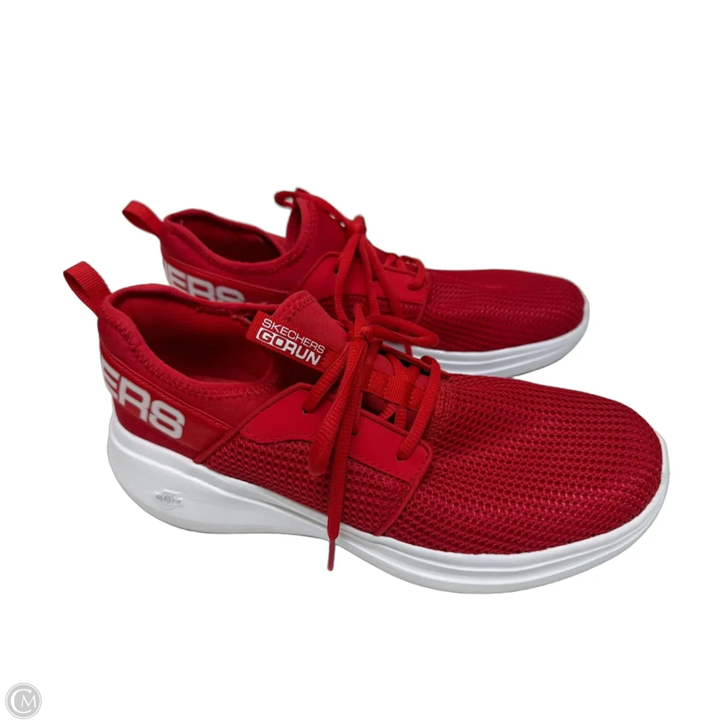 Shoes Athletic By Skechers In Red & White, Size: 9.5