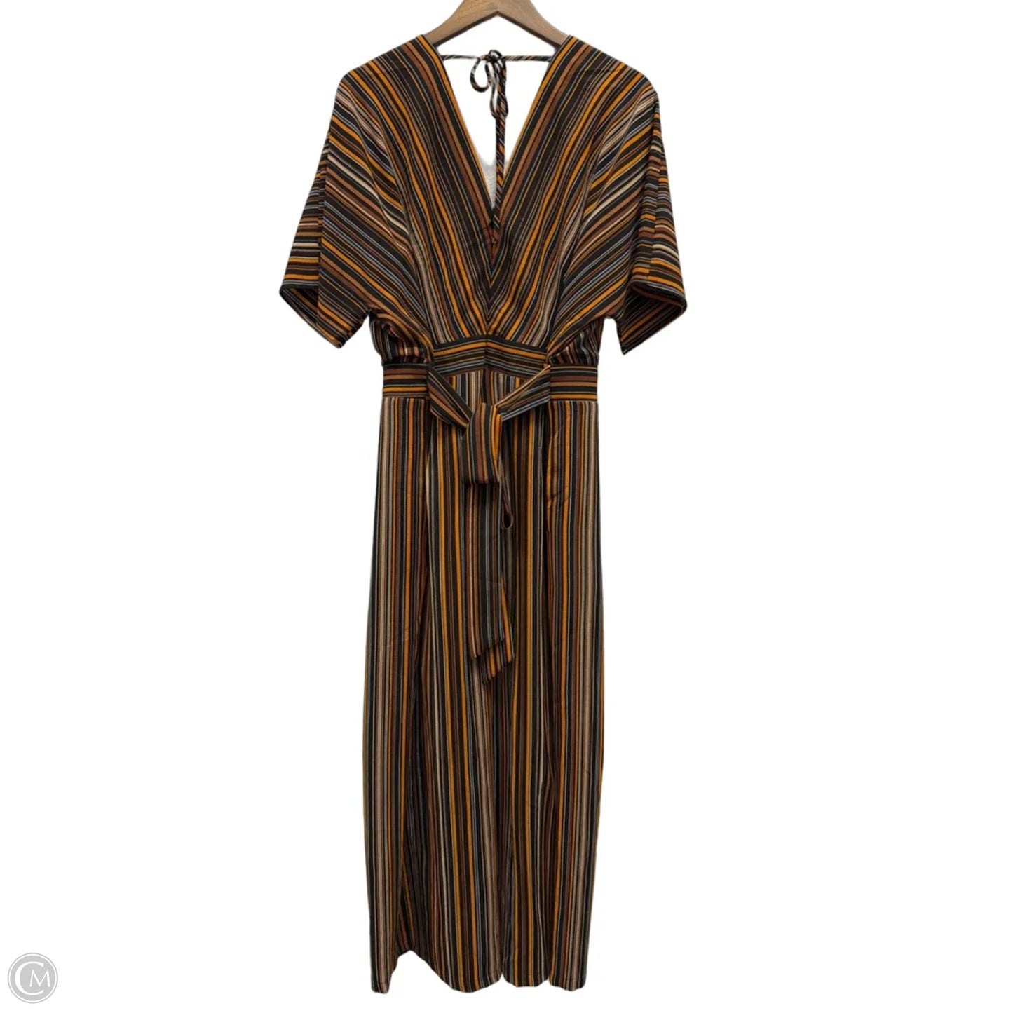 Jumpsuit By City Chic In Striped Pattern, Size: Xl