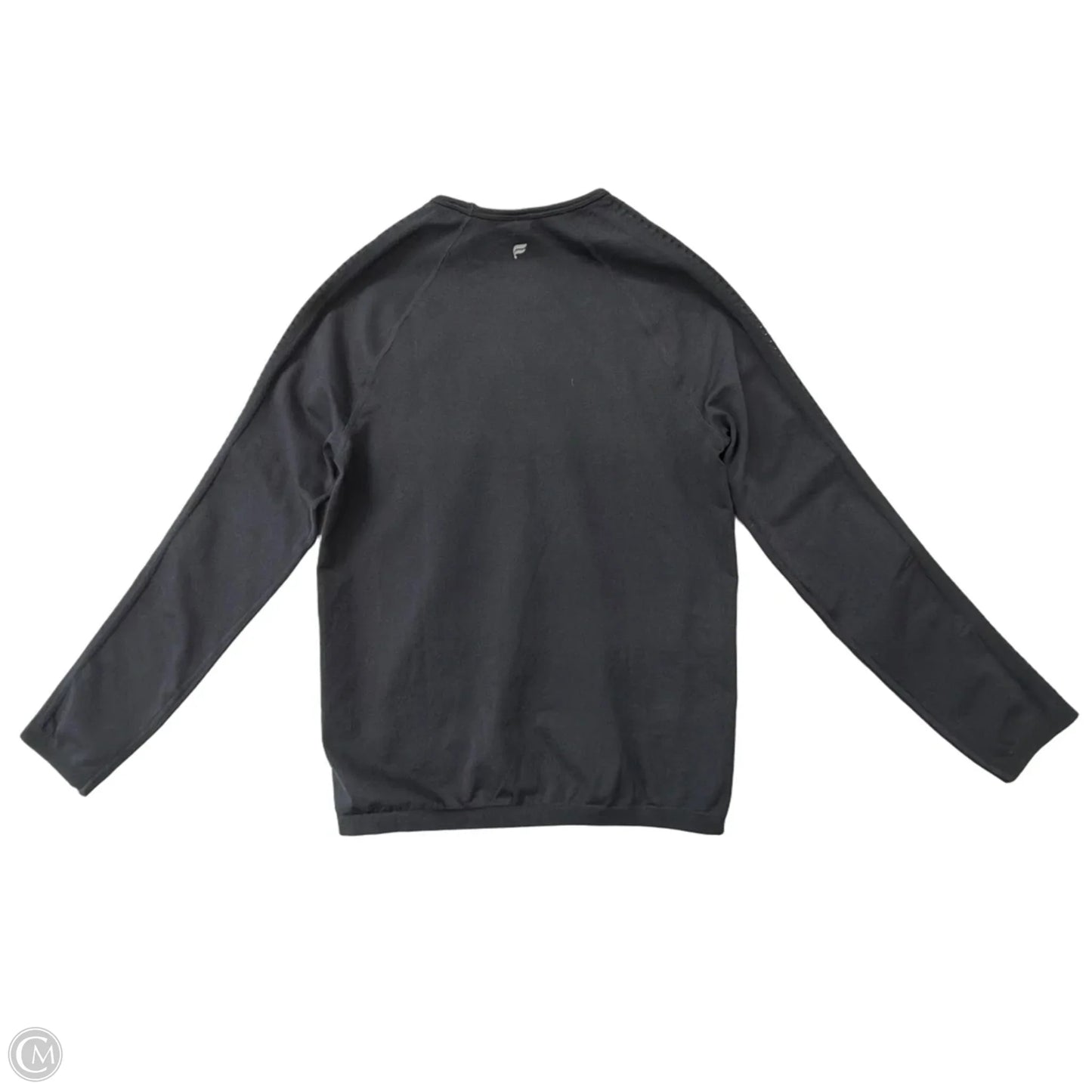 Athletic Top Long Sleeve Crewneck By Fabletics In Black, Size: L
