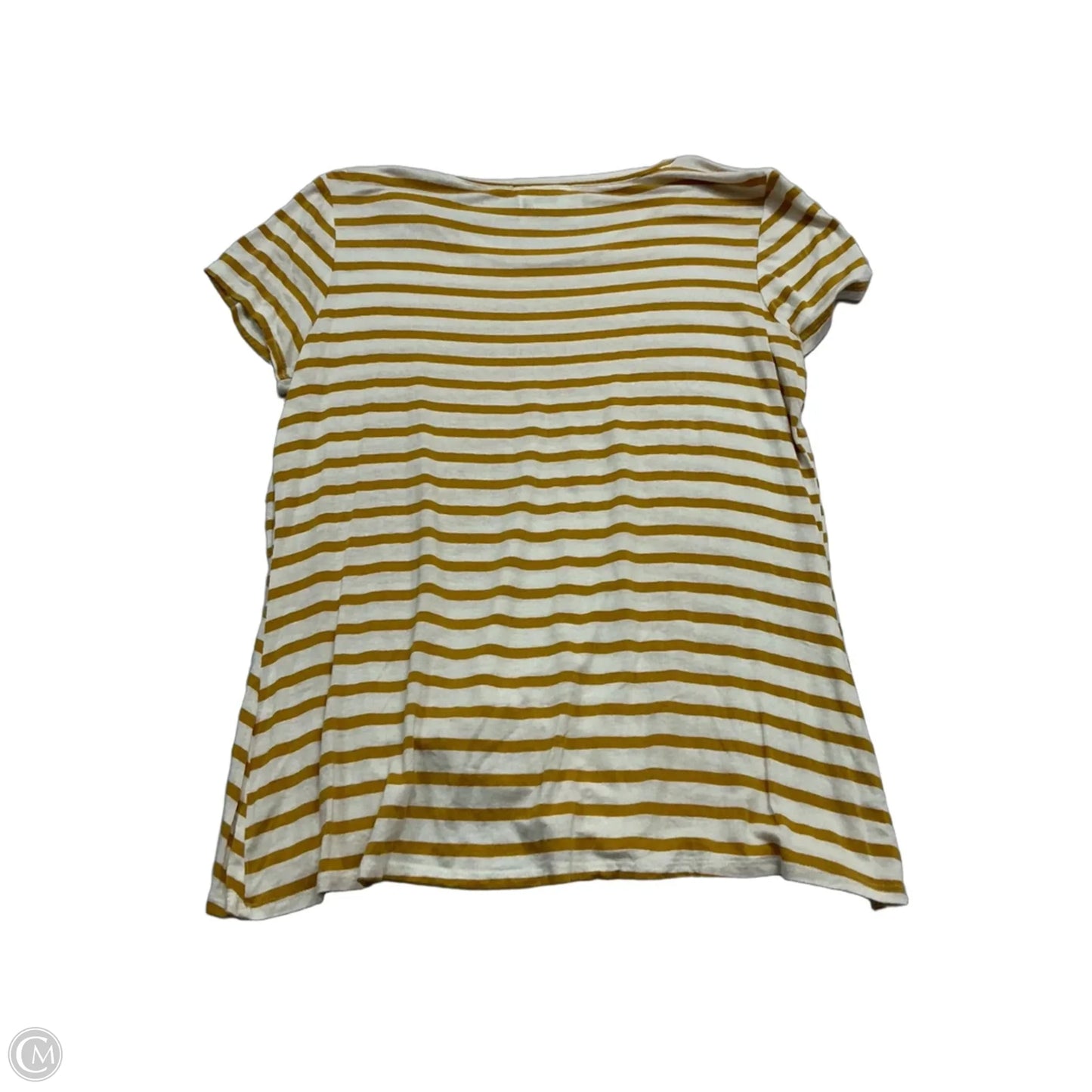 Top Short Sleeve By Green Envelope In Striped Pattern, Size: L
