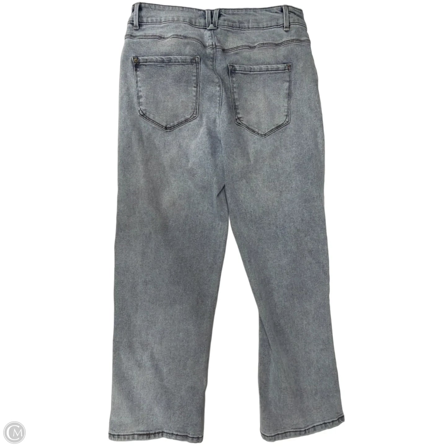 Jeans Straight By Curve Appeal In Blue Denim, Size: 8