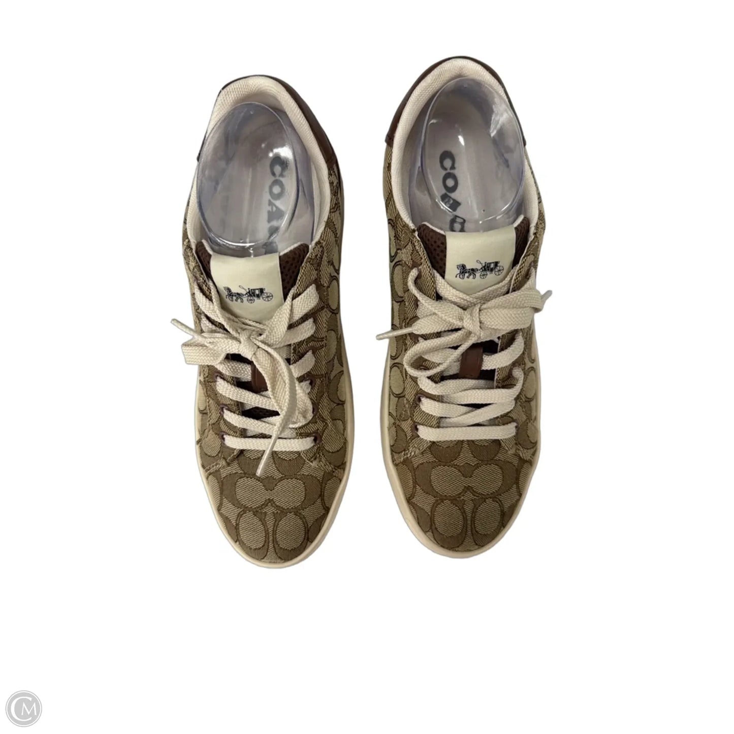 Shoes Designer By Coach In Brown & Cream, Size: 9.5
