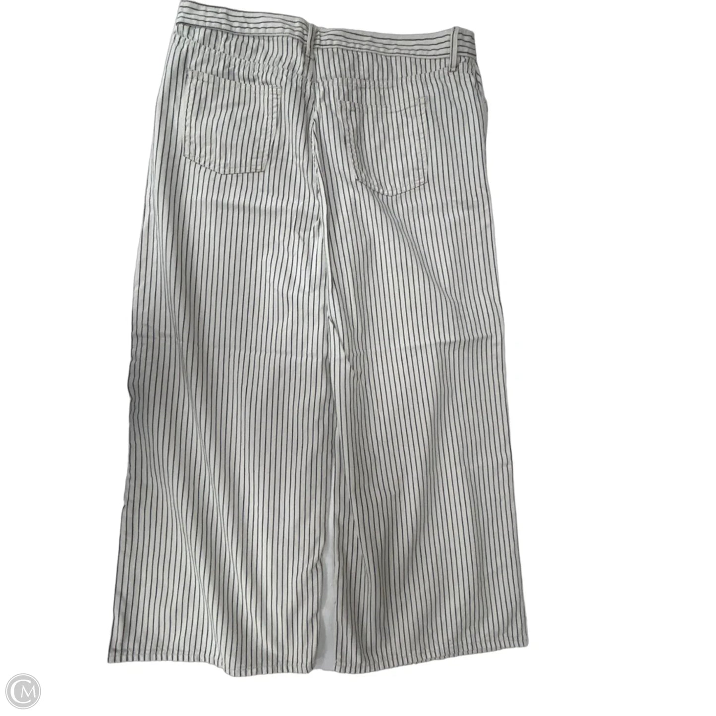 Jeans Wide Leg By Gap In Striped Pattern, Size: 18