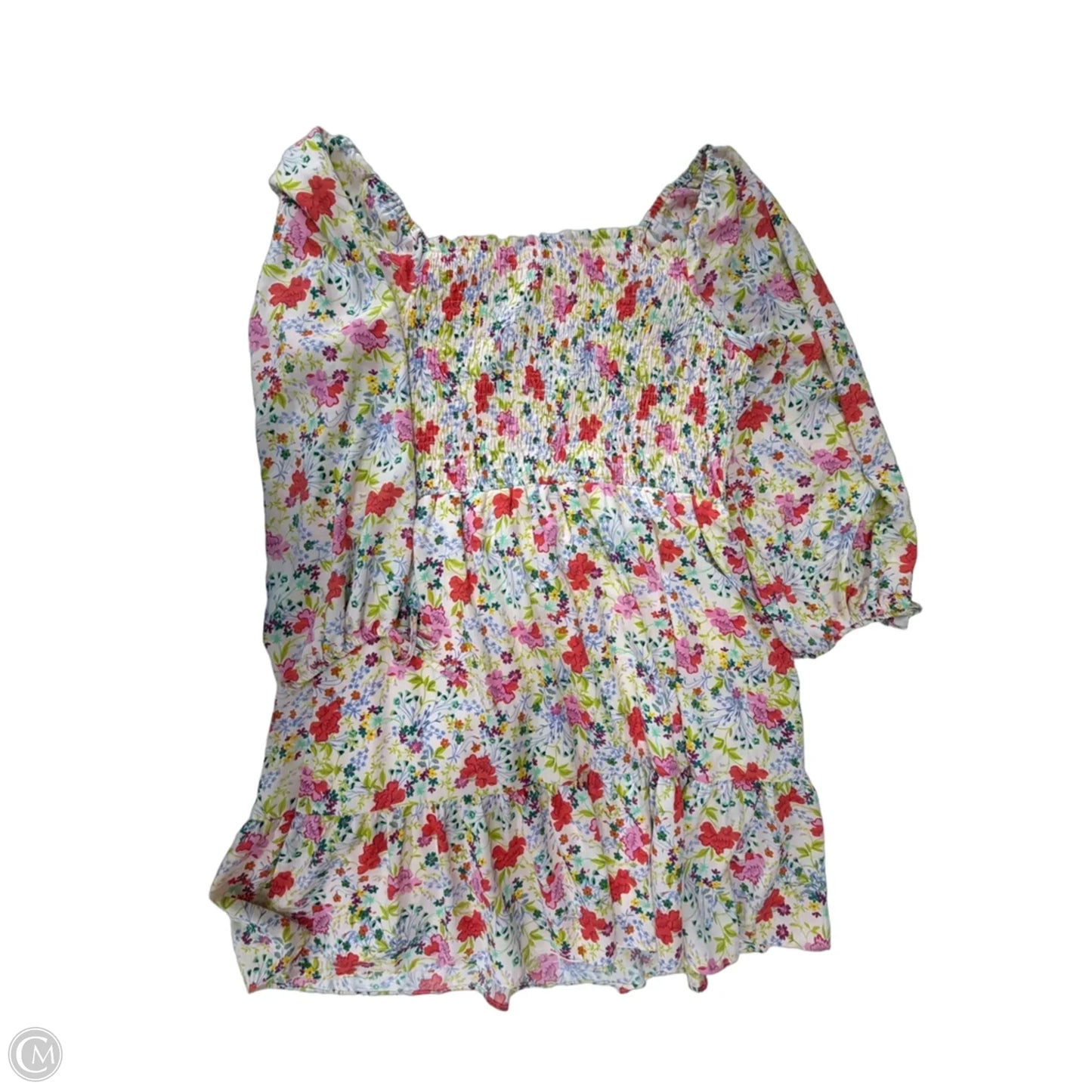 Dress Casual Short By Lc Lauren Conrad In Floral Print, Size: 1x