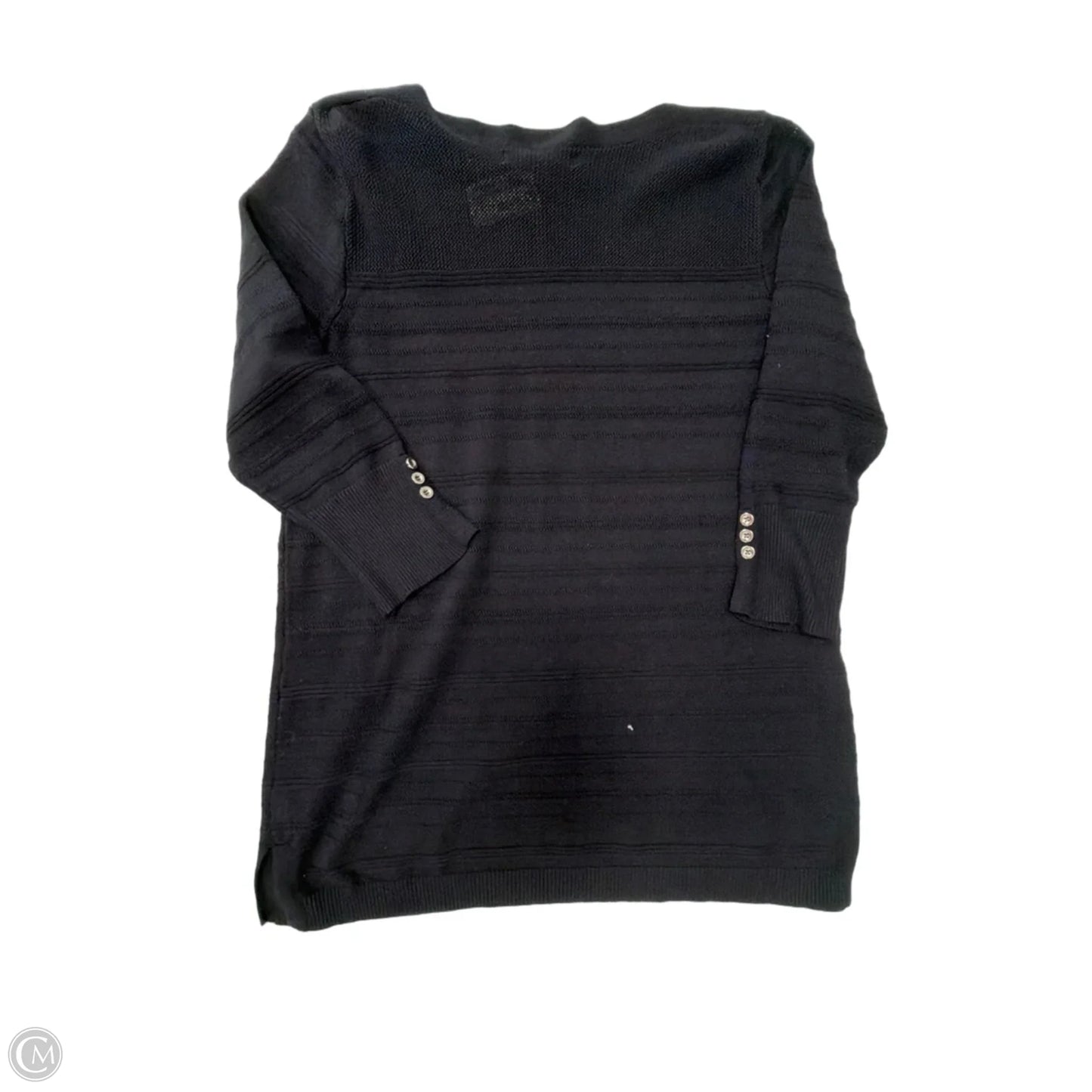 Top 3/4 Sleeve By Apt 9 In Black, Size: L