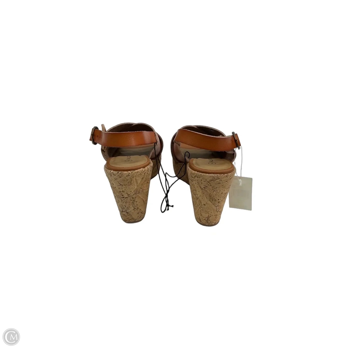 Sandals Heels Wedge By Falls Creek In Orange, Size: 7