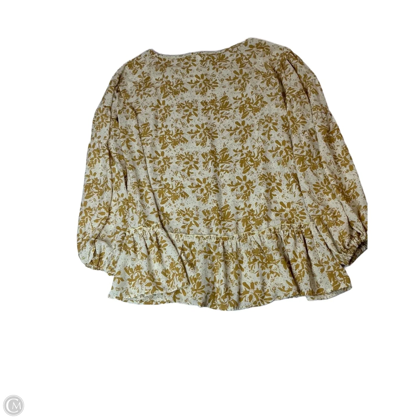 Top Long Sleeve By Hailey & Co In Floral Print, Size: S