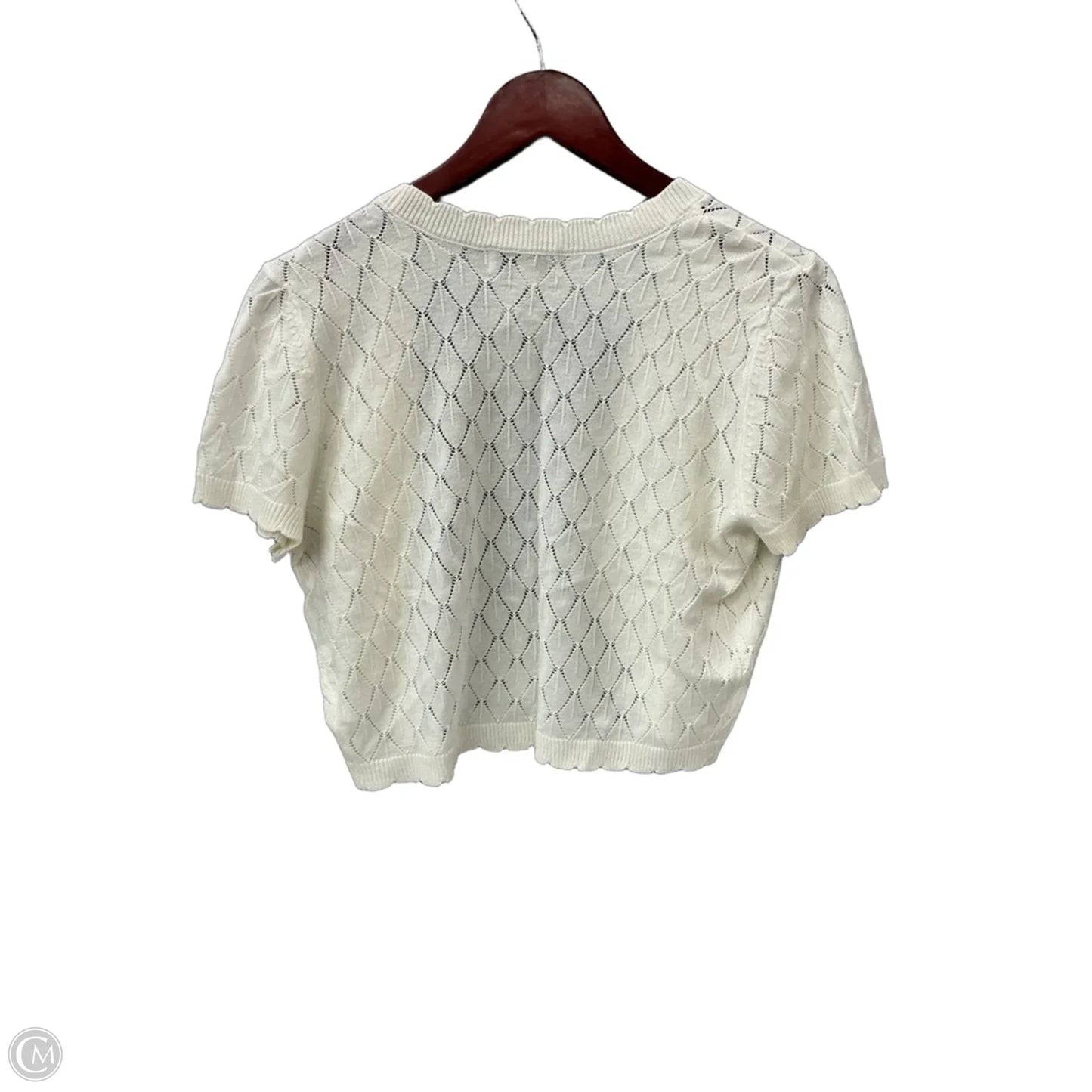 Cardigan By Clothes Mentor In Cream, Size: M