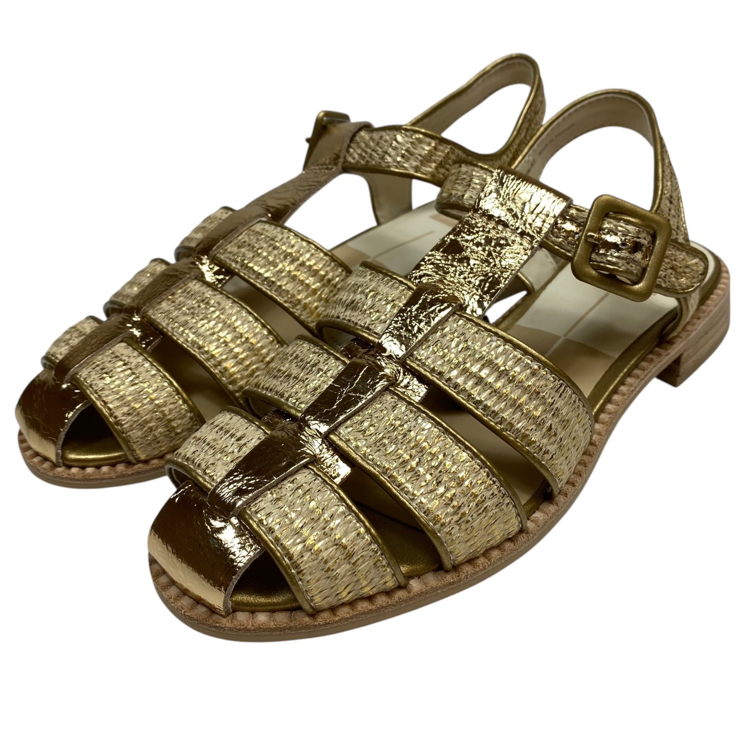Shoes Flats By Dolce Vita In Gold, Size:8.5