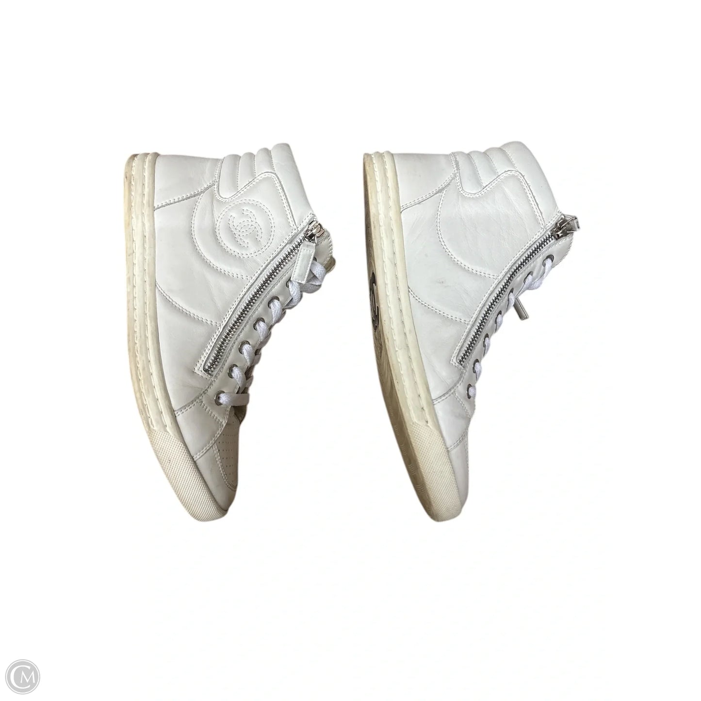 Shoes Luxury Designer By Chanel In White
