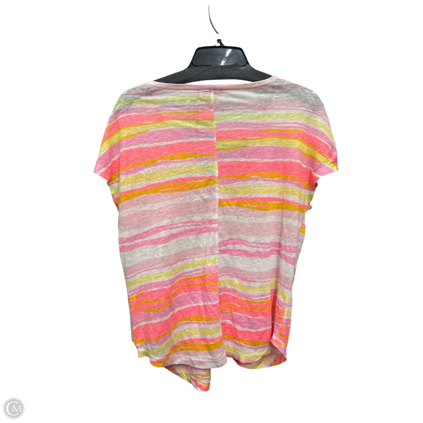 Top Short Sleeve Designer By Lilly Pulitzer In Pink & Yellow, Size: Xs
