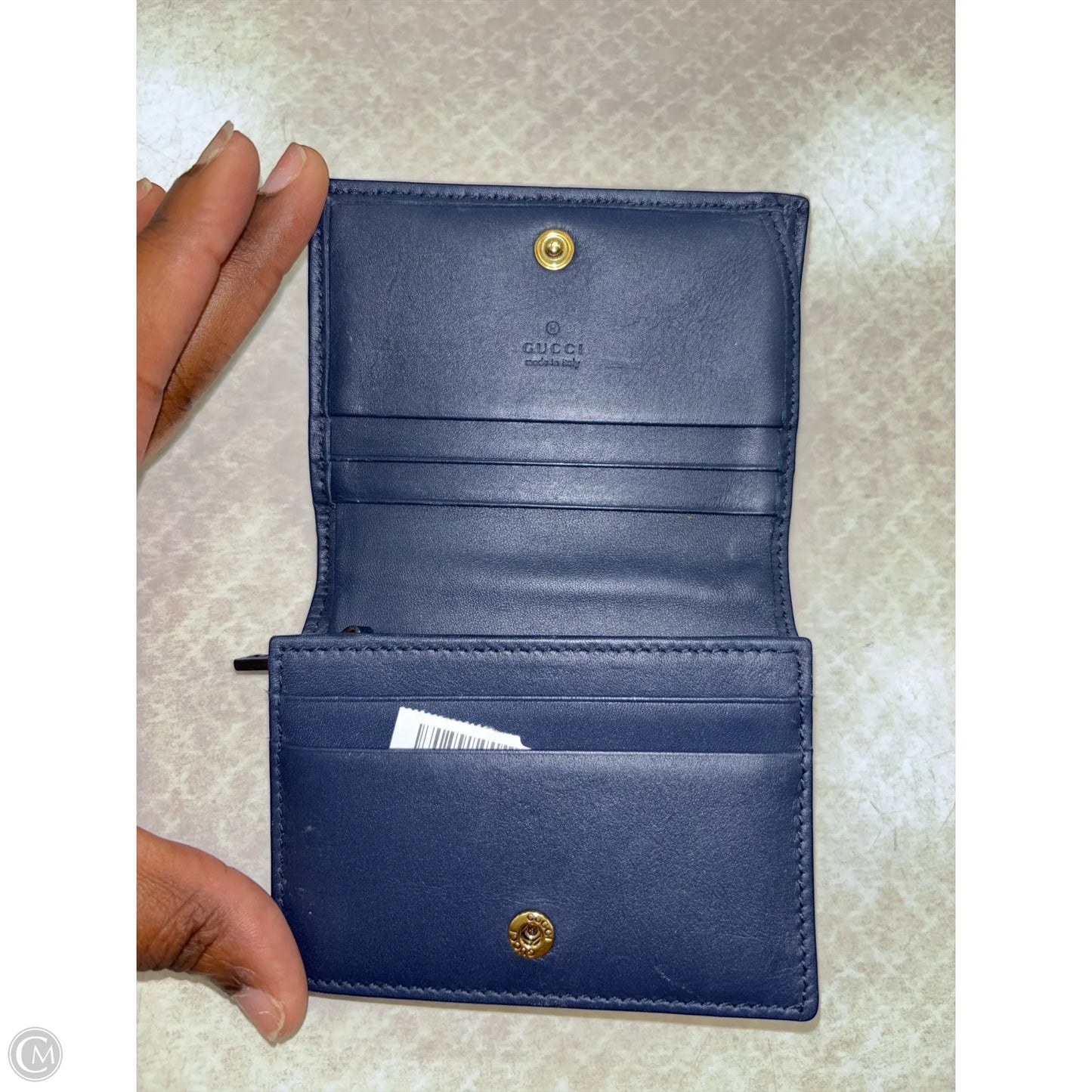 Wallet Luxury Designer By Gucci, Size: Small