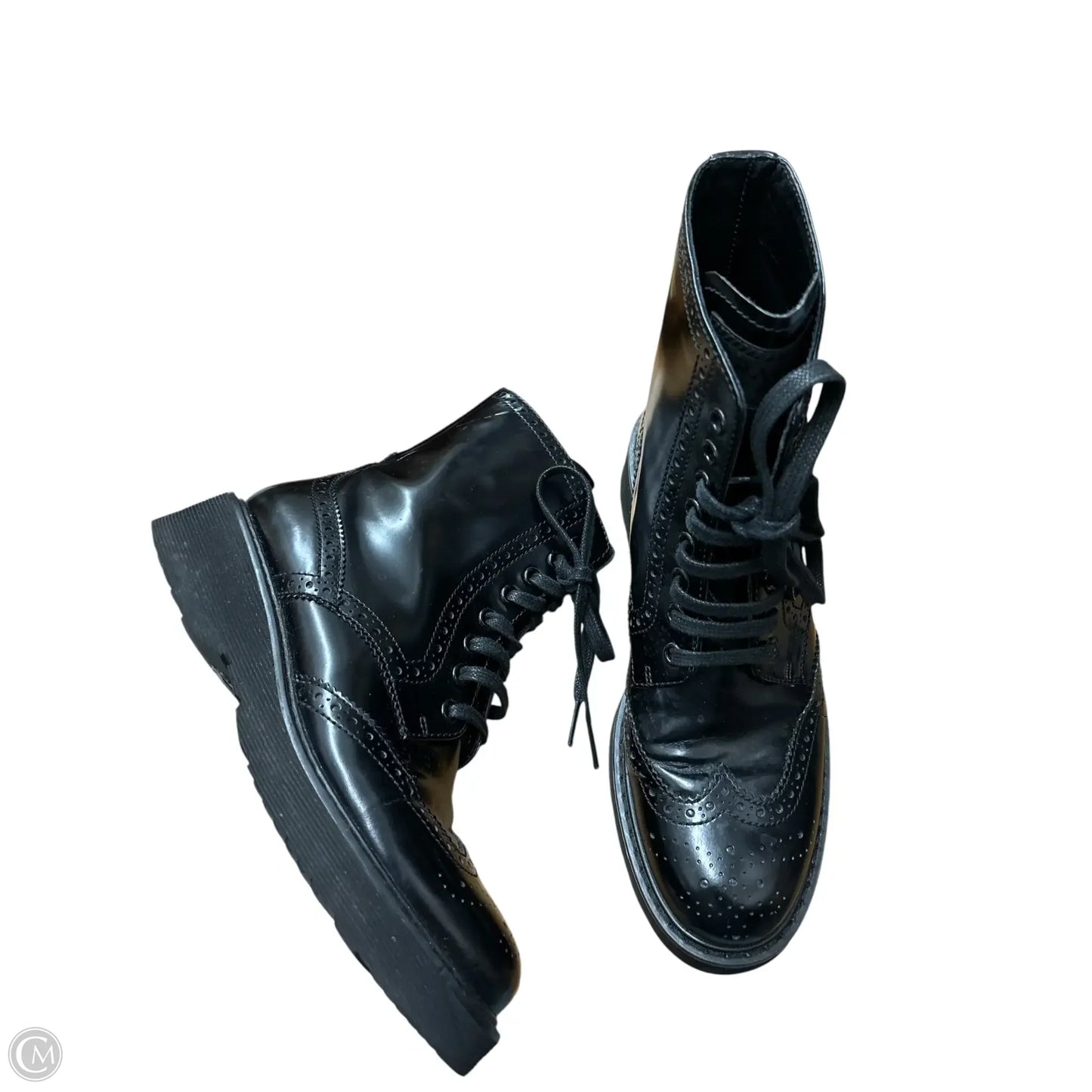 Boots Luxury Designer By Prada In Black