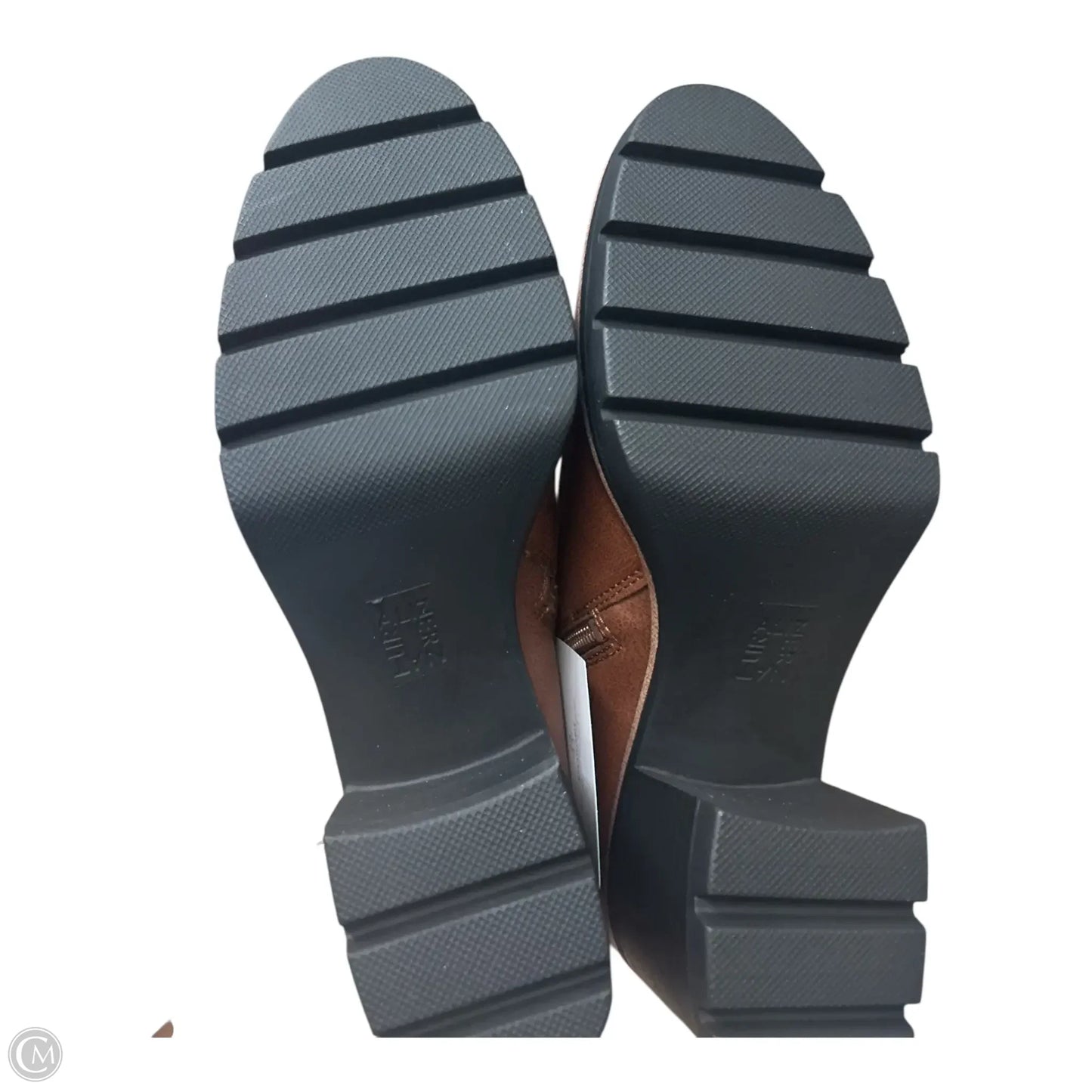 Boots Ankle Heels By Naturalizer In Brown, Size: 9.5