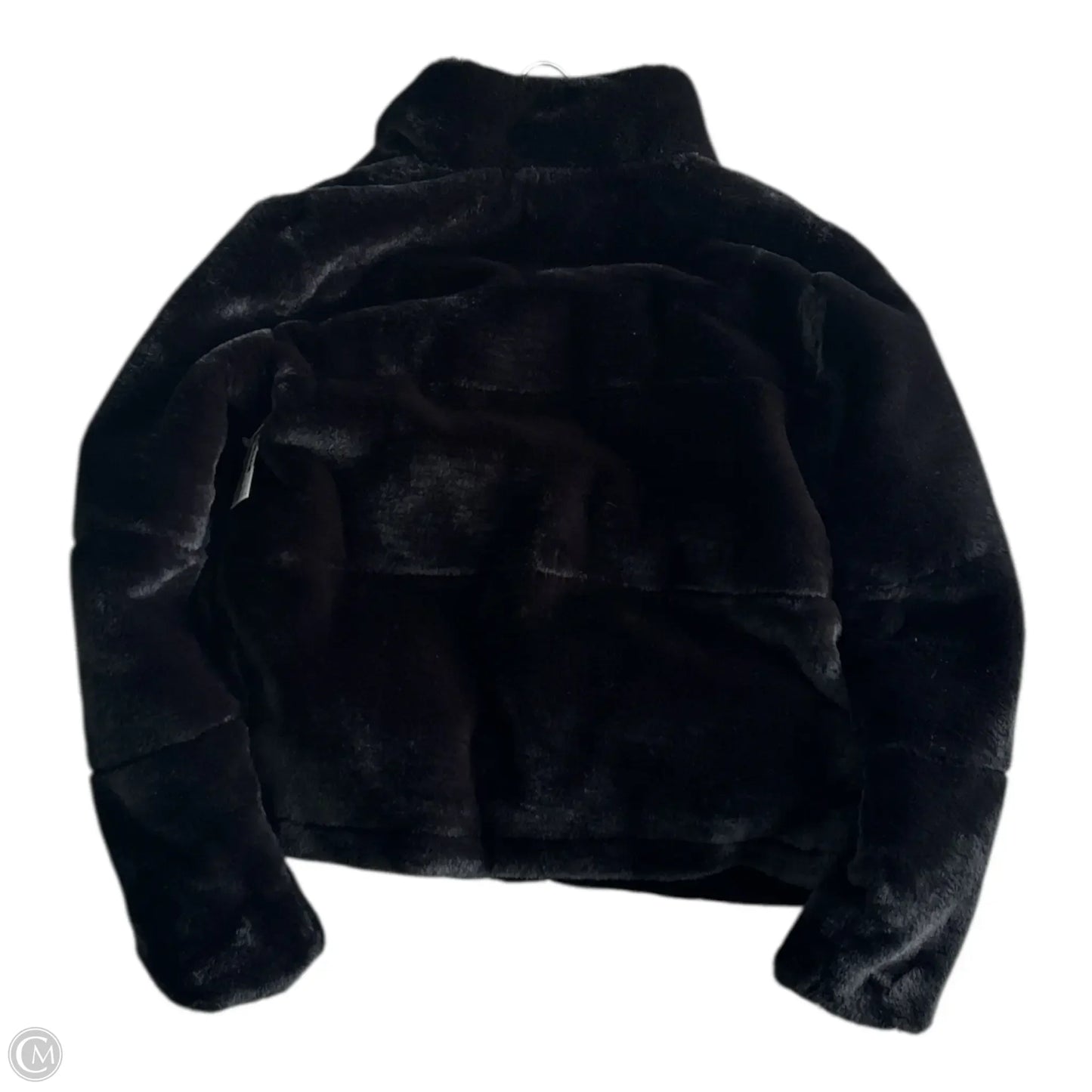 Jacket Faux Fur & Sherpa By Zara In Black, Size: S
