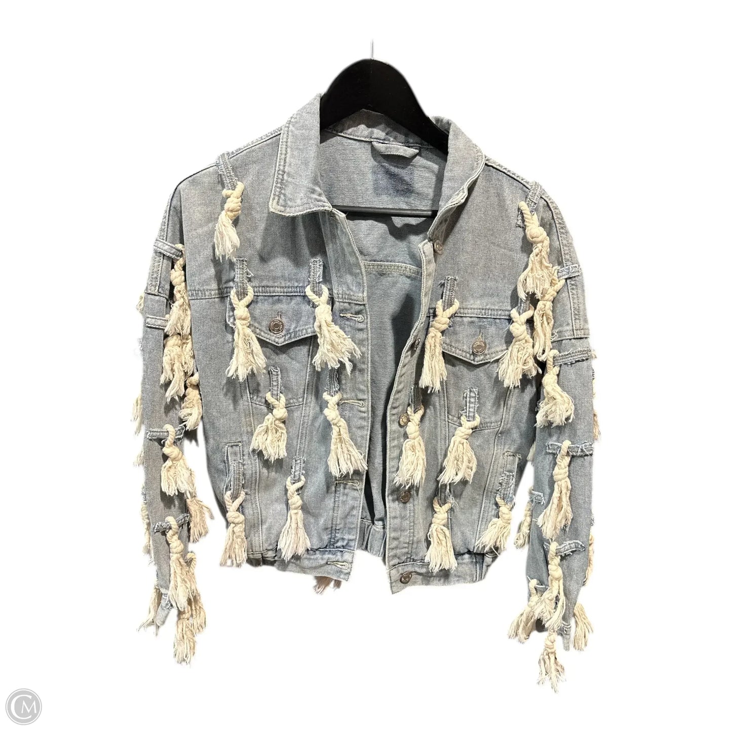 Jacket Denim By Clothes Mentor In Blue, Size: S