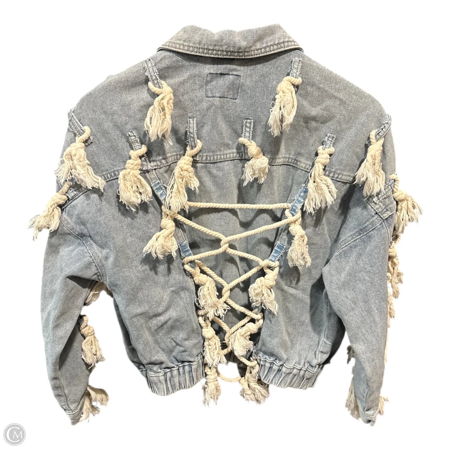 Jacket Denim By Clothes Mentor In Blue, Size: S