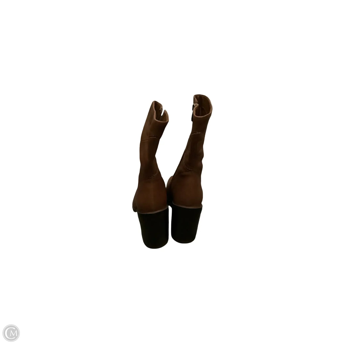 Boots Ankle Heels By Franco Sarto In Brown, Size: 8.5