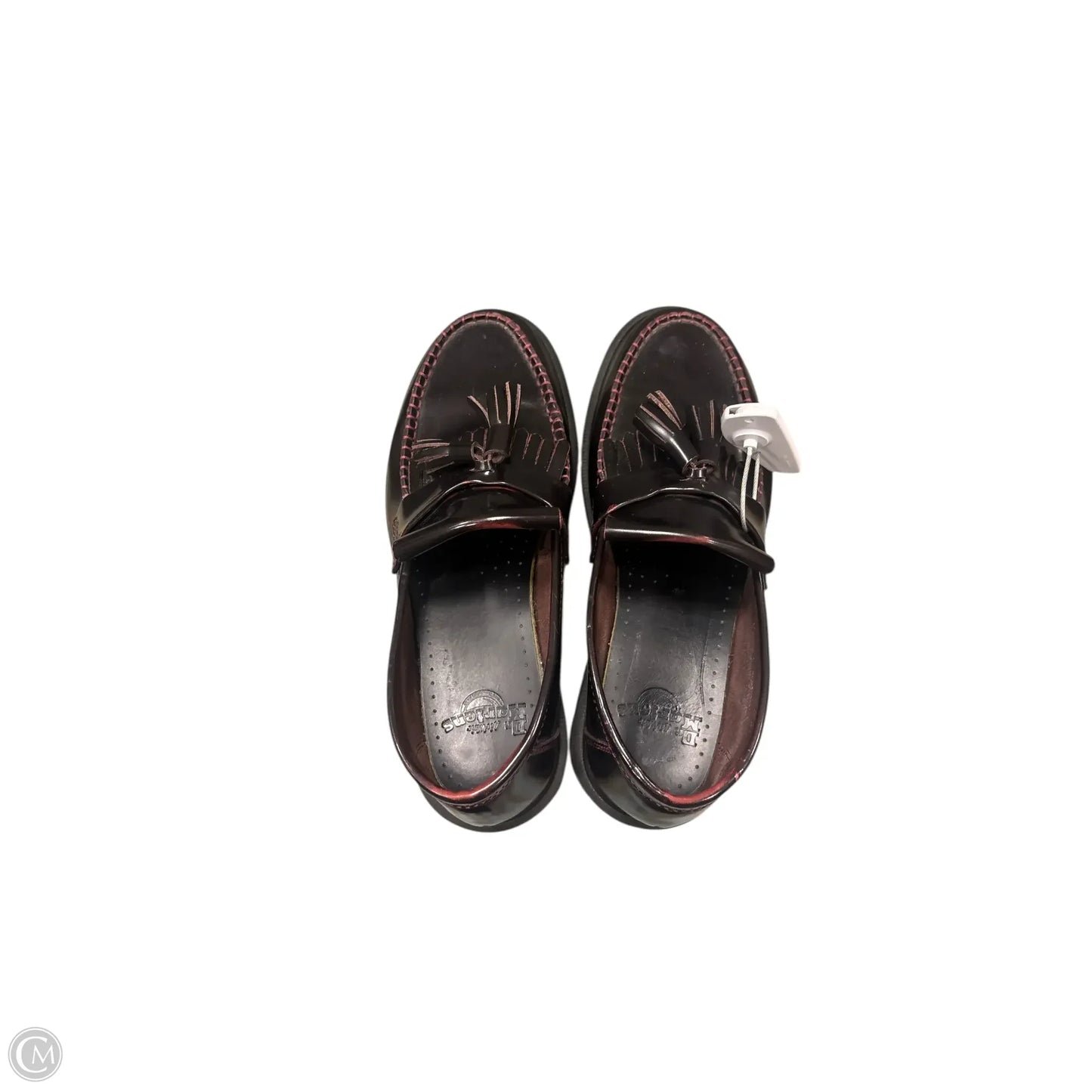 Shoes Flats By Dr Martens In Maroon, Size: 10
